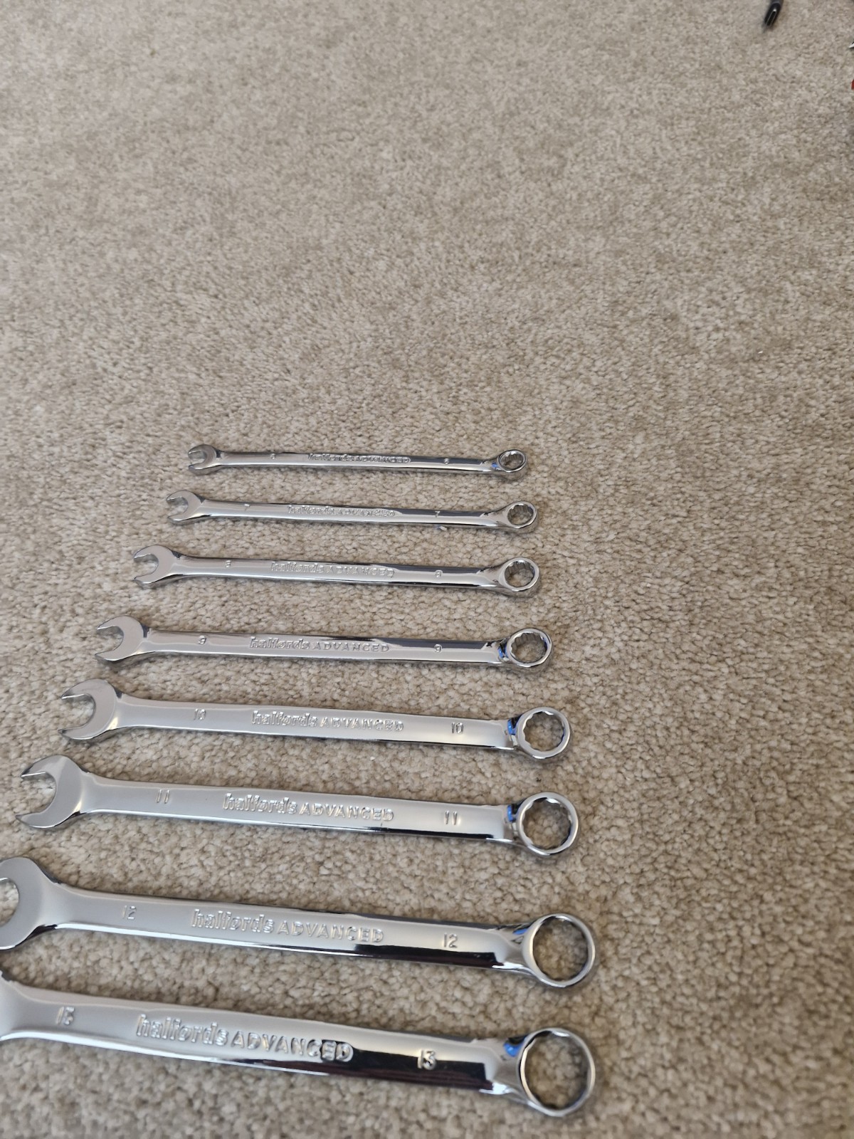 Set of 14 Hafords Advanced Spanners Metric NON-Ratchet combination -19mm