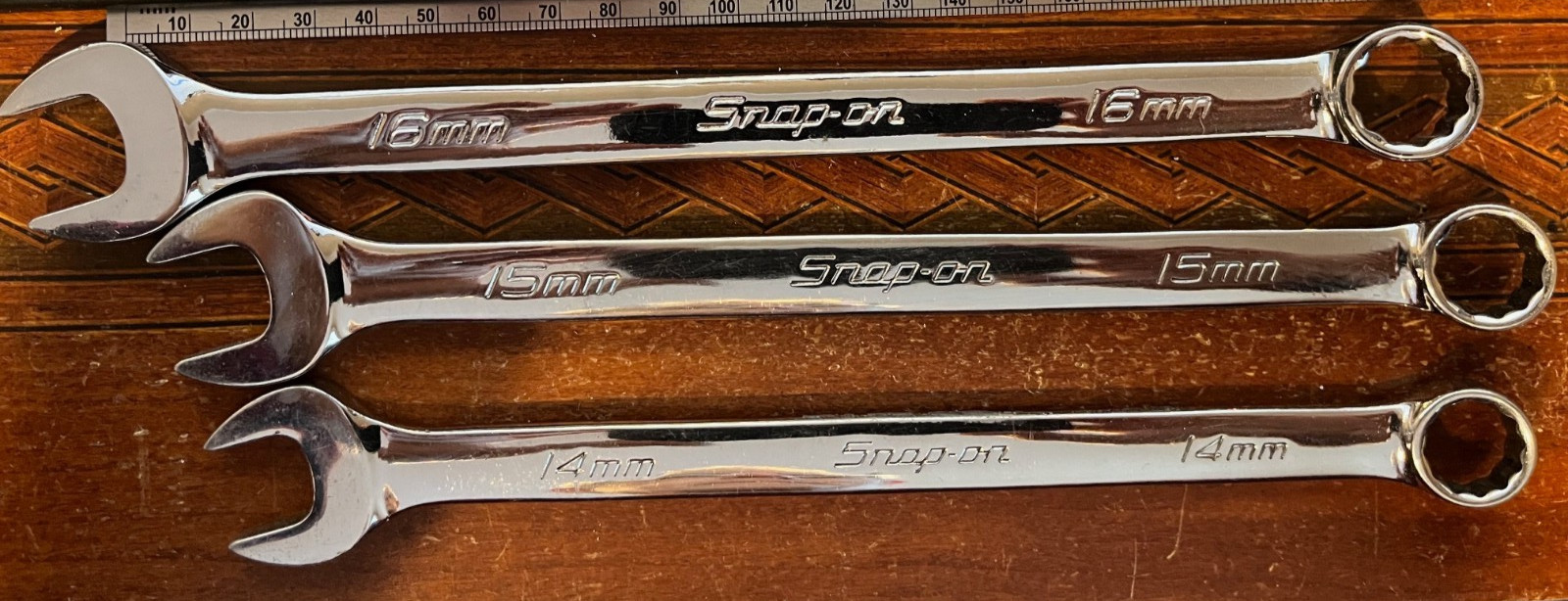 Snap-on OEXM710B Metric 12PT Combination Wrench Set 10pc 10mm-19mm NICE!!!