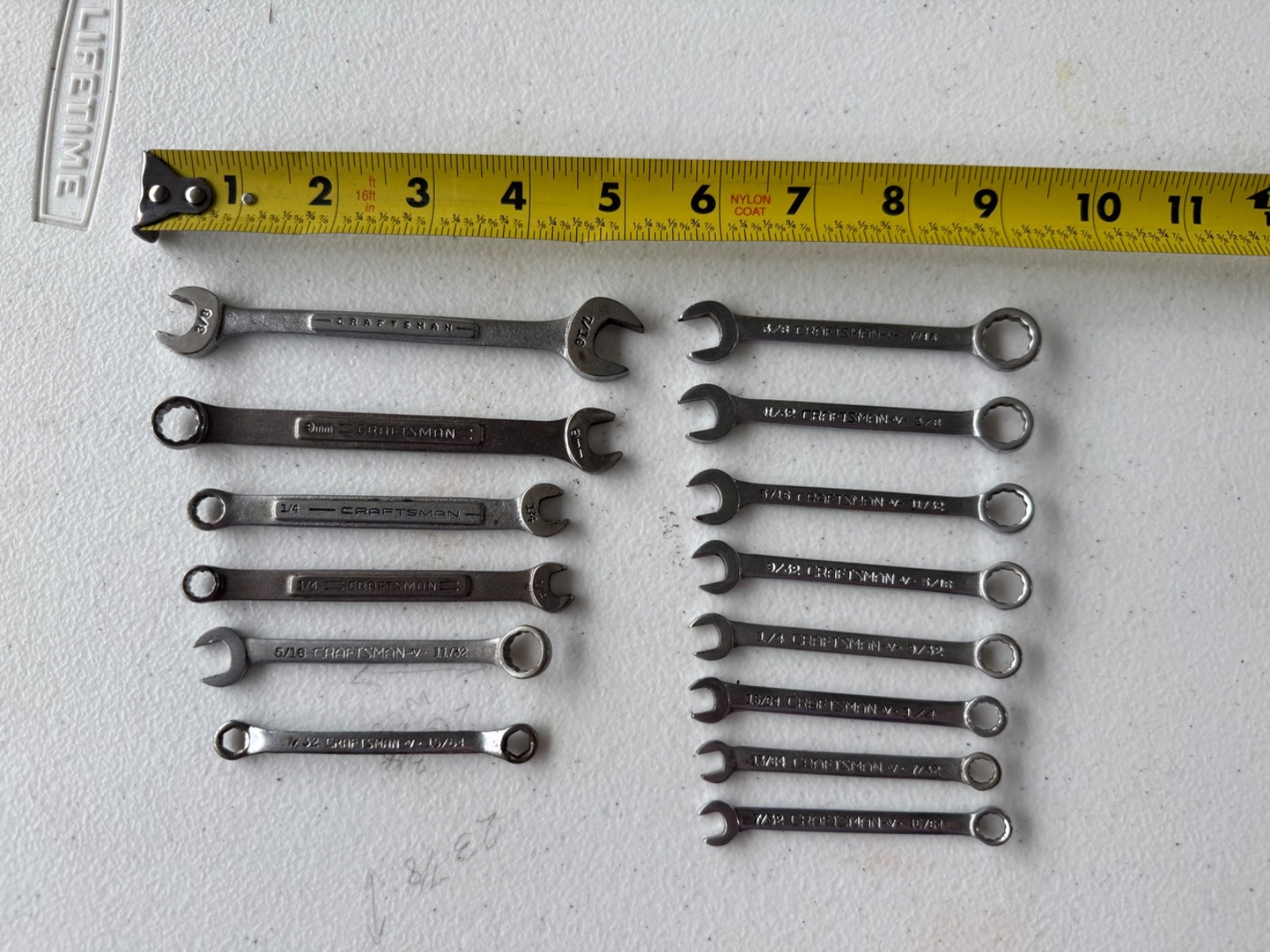 Vintage Craftsman wrenches 14 pieces total.