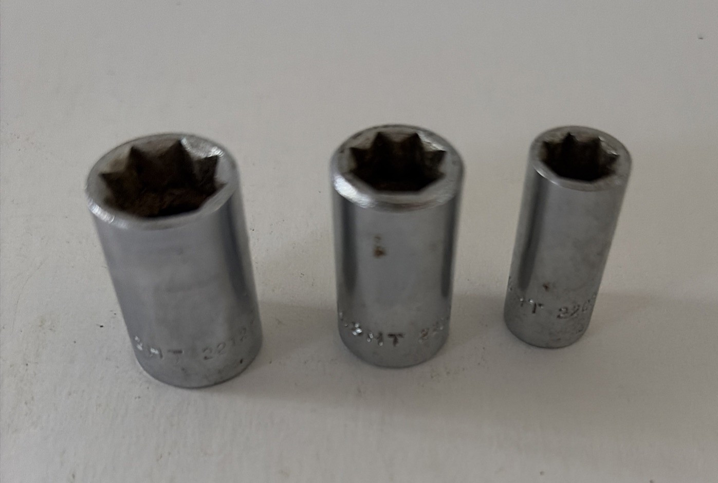 Wright Tool 1/4″ Drive 8pt Standard Sockets Lot of 3 See Description
