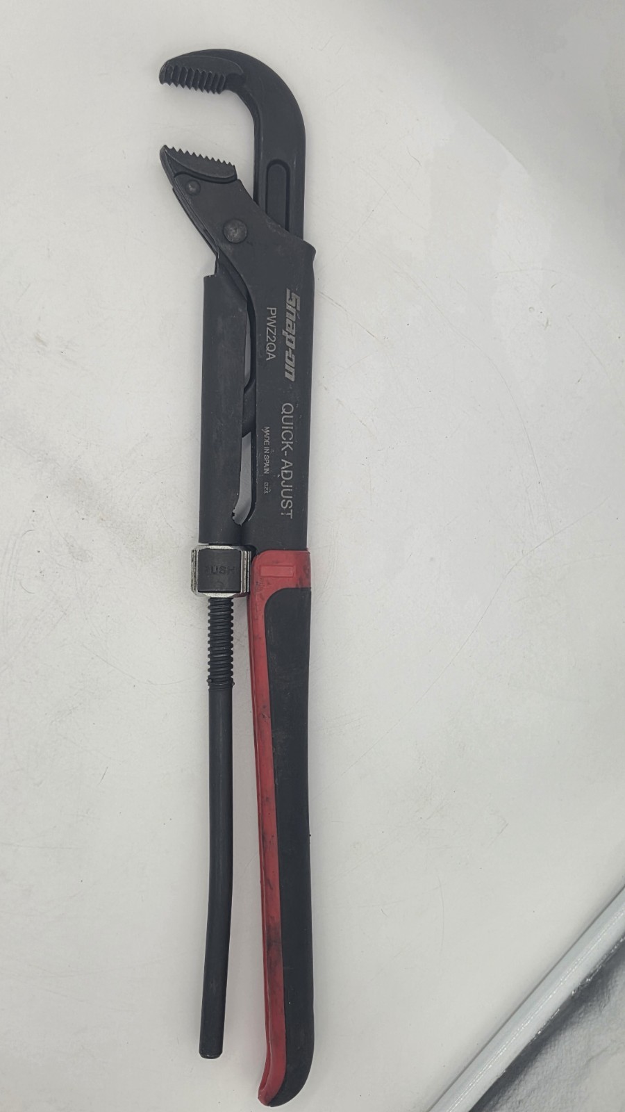 Snap On Tools PWZ2QA 17″ Red Black Soft Grip Handle Pliers Wrench FREE SHIPPING