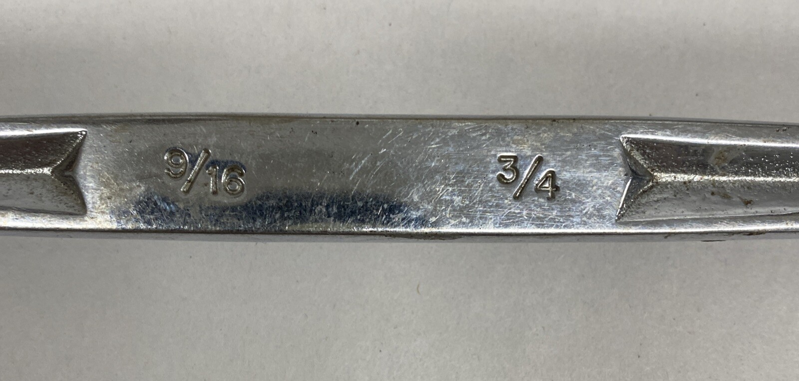 Snap-On FH1824 Rare Unmarked Double Flex Head Socket End Wrench 12pt 9/16″ 3/4″