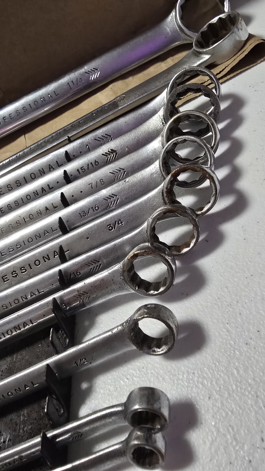 Vintage Proto Professional SAE Combination Wrench lot 13 Piece USA 5/16 – 1 1/4