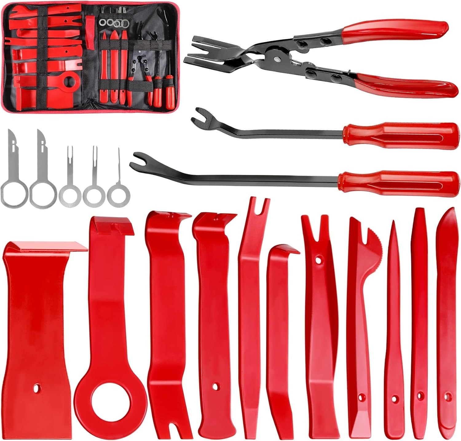 Professional 19-Piece Auto Clip Remover Tool Kit for Precise Interior Repairs