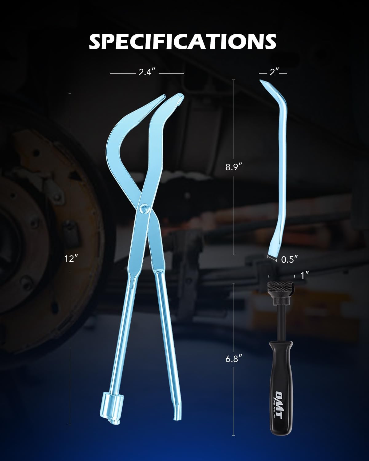 Orion Motor Tech Drum Brake Tool Kit, 3 pc Drum Brake Adjustment Tool Set wit…