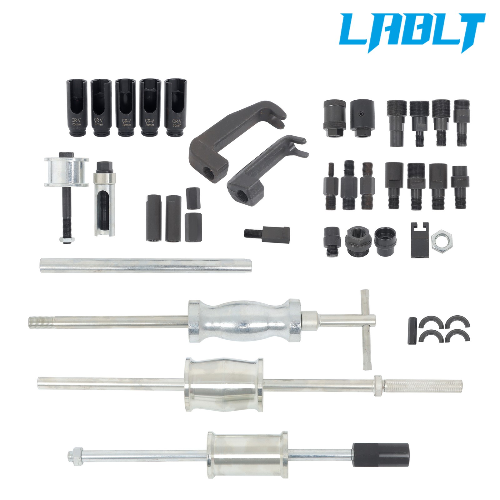 40 pieces Diesel Injector Remover Slide Hammer Puller Extractor Kit Universal