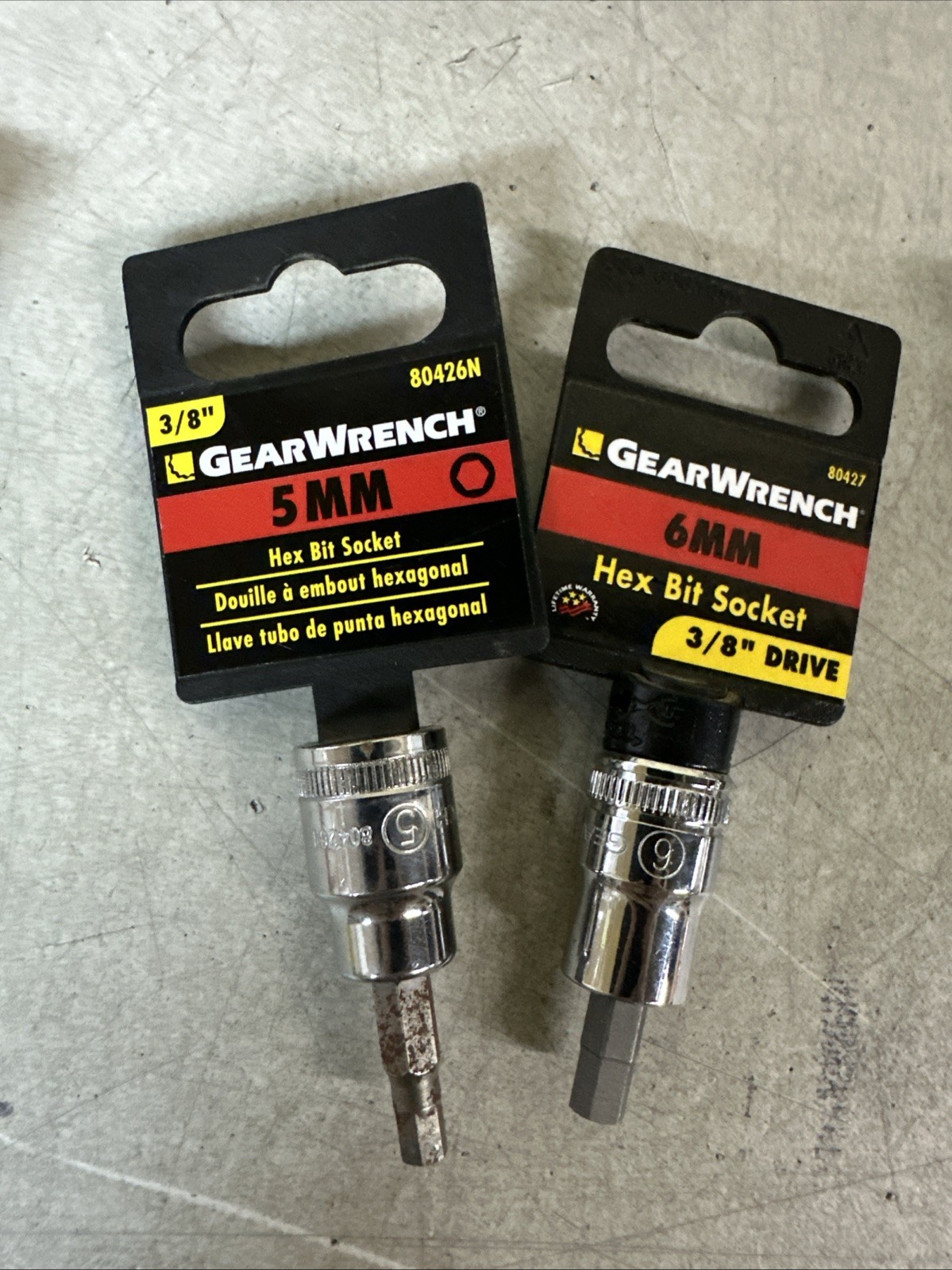 NEW GearWrench HEXBit Socket 3/8” Drive 11pc 2,2.5, 3, 4, 5, 6, 7, 8, 9, 11, 12