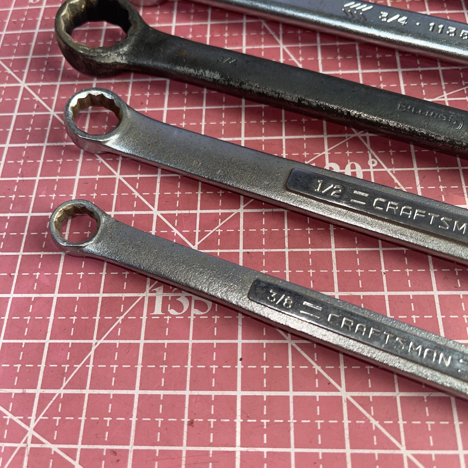 Craftsman USA 6 Piece SAE 12 Point Box End Wrench Set Proto Armstrong 3/8 – 7/8