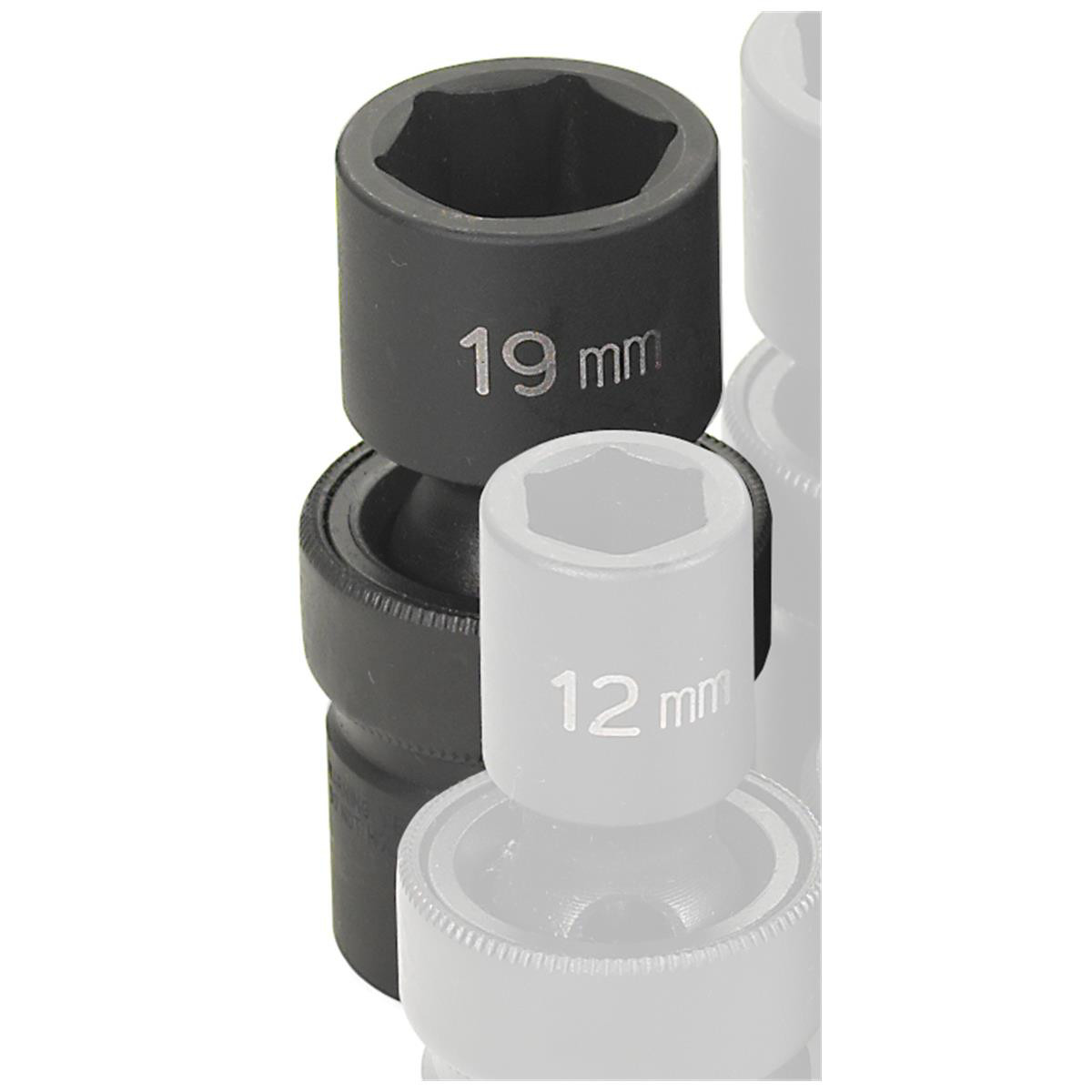 Grey Pneumatic 2019UM 1/2″ Drive x 19mm Standard Universal