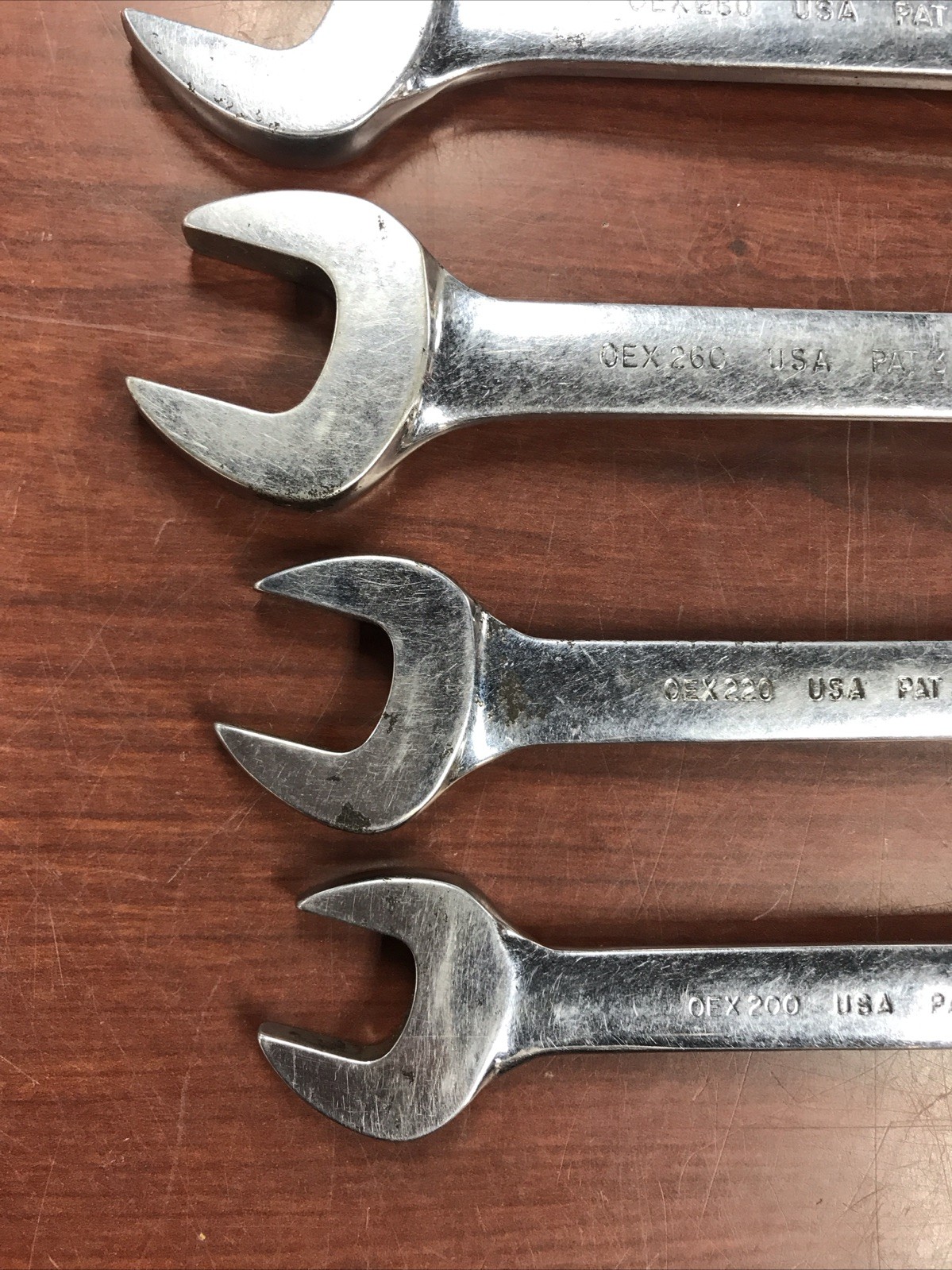 5 Snap-on OEX (300, 280, 260, 220, 200) Stuby SAE Combination Wrenches