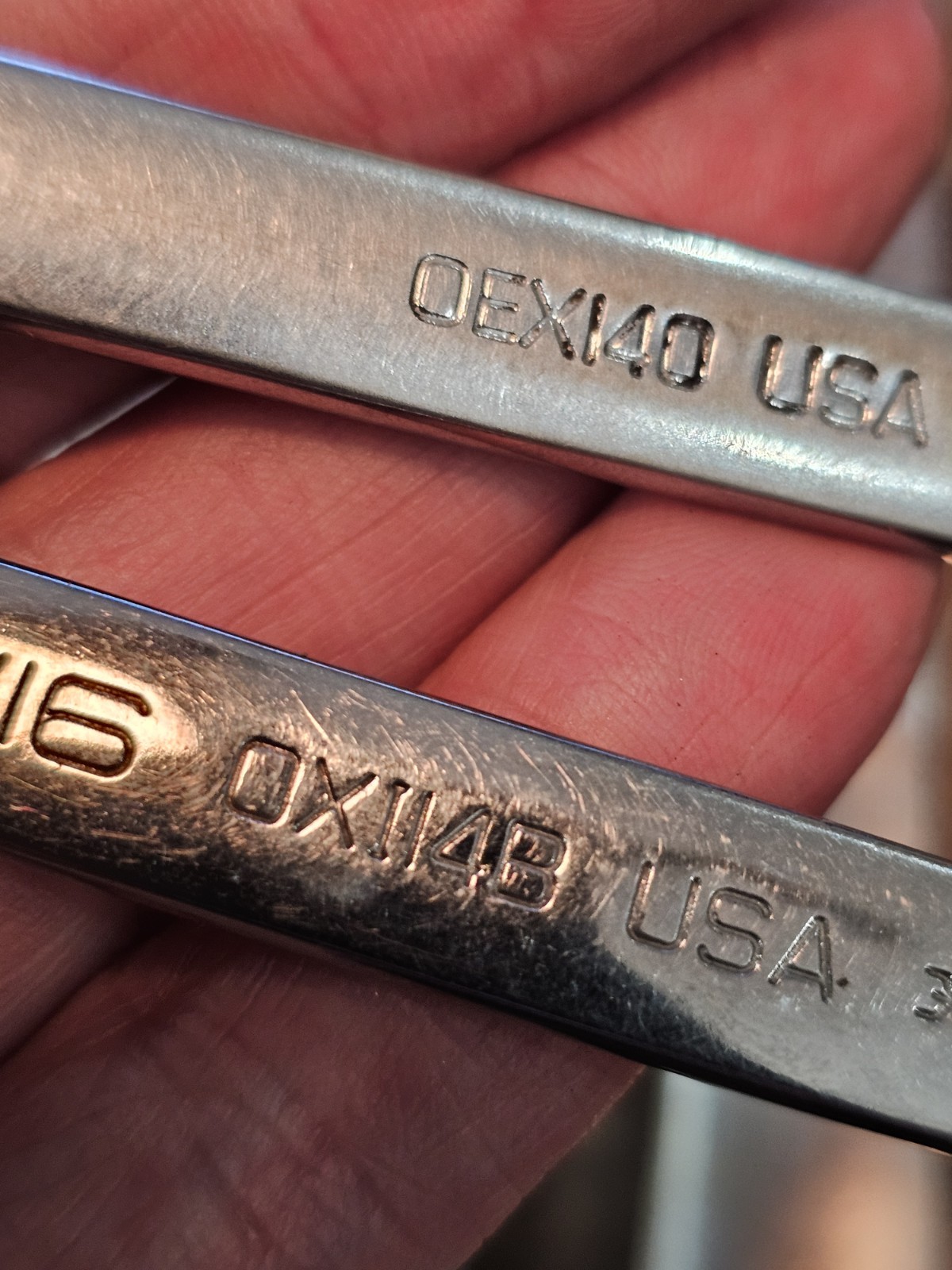 Snap-on Wrench Lot 9 Pc OEX OEXM OXI RXSM SAE METRIC 12 21 15/16 7/8 11/16 7/16