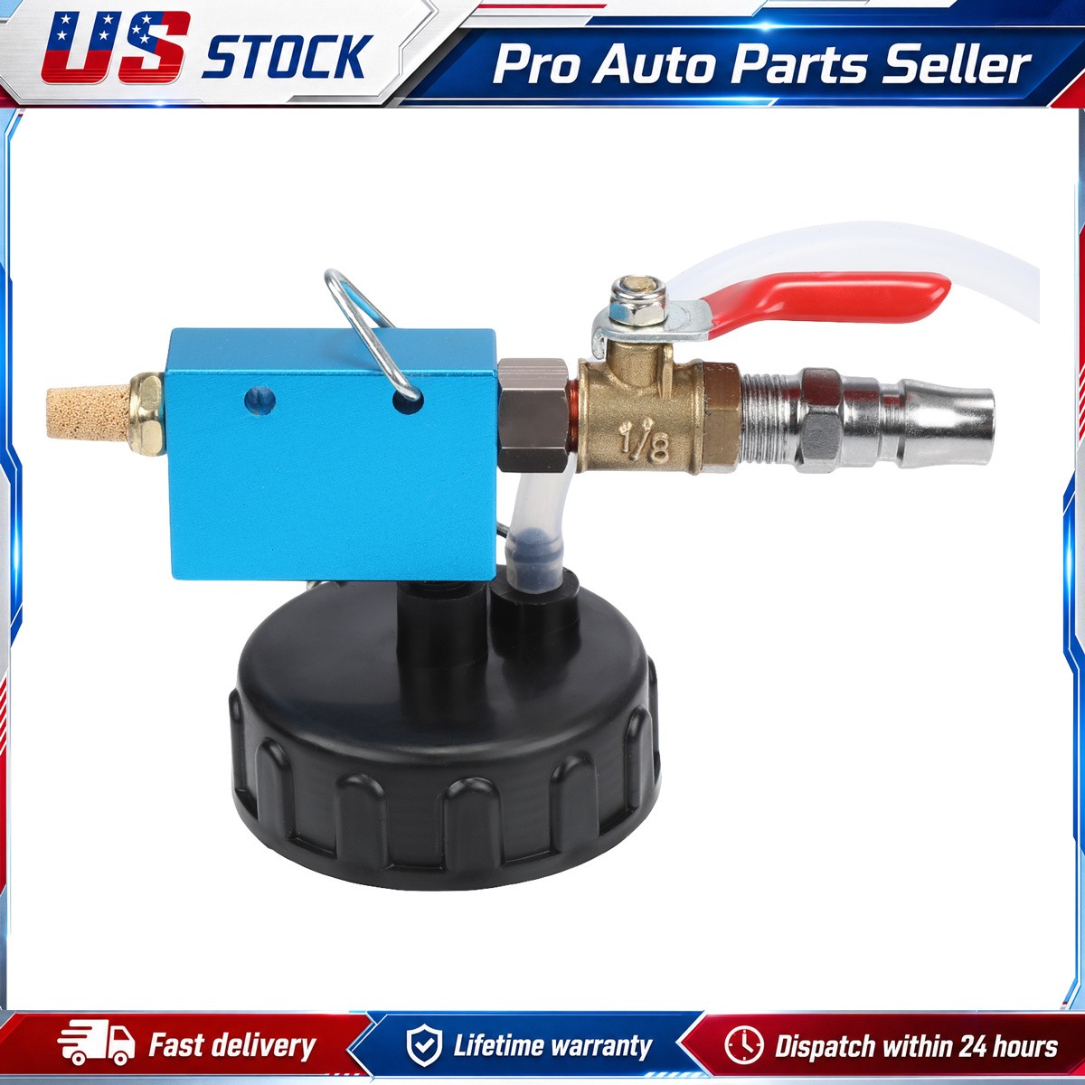 300ml Car Vehicle Vacuum Brake Bleeder Tank Fluid Oil Change Pump Kit Gearzaar
