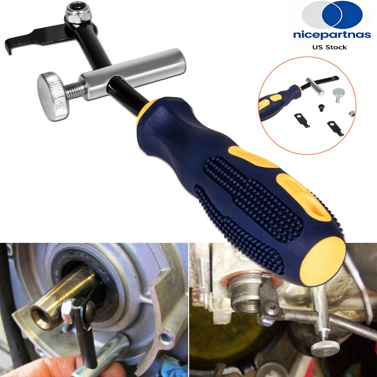 58430 Shaft Type Seal Puller Camshaft and Crank Shaft Seals Removal Auto Tool