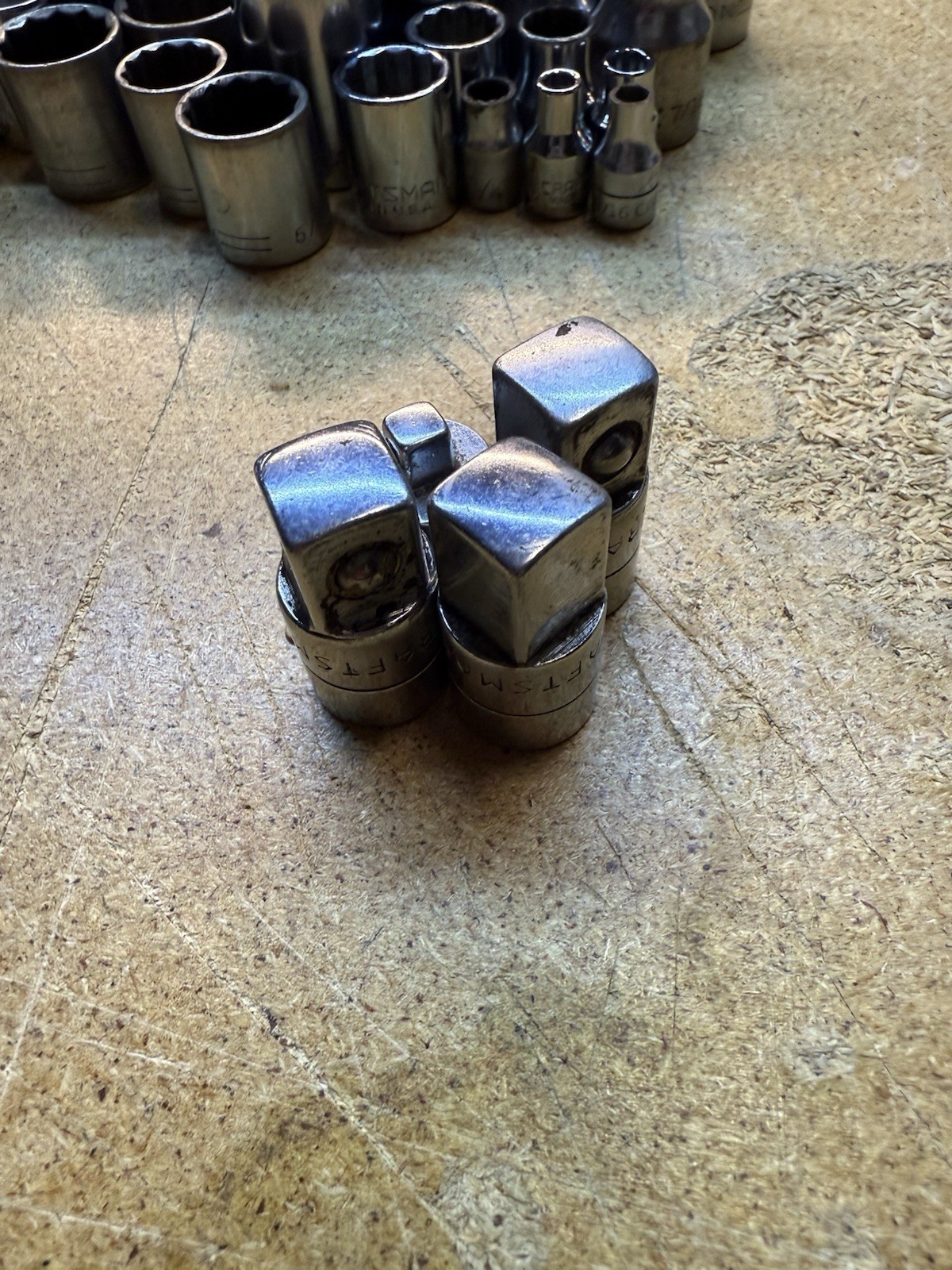 Lot Of 90 + Craftsman Sockets Assorted Sizes SAE METRIC 1/2 3/8 1/4 Drives Read
