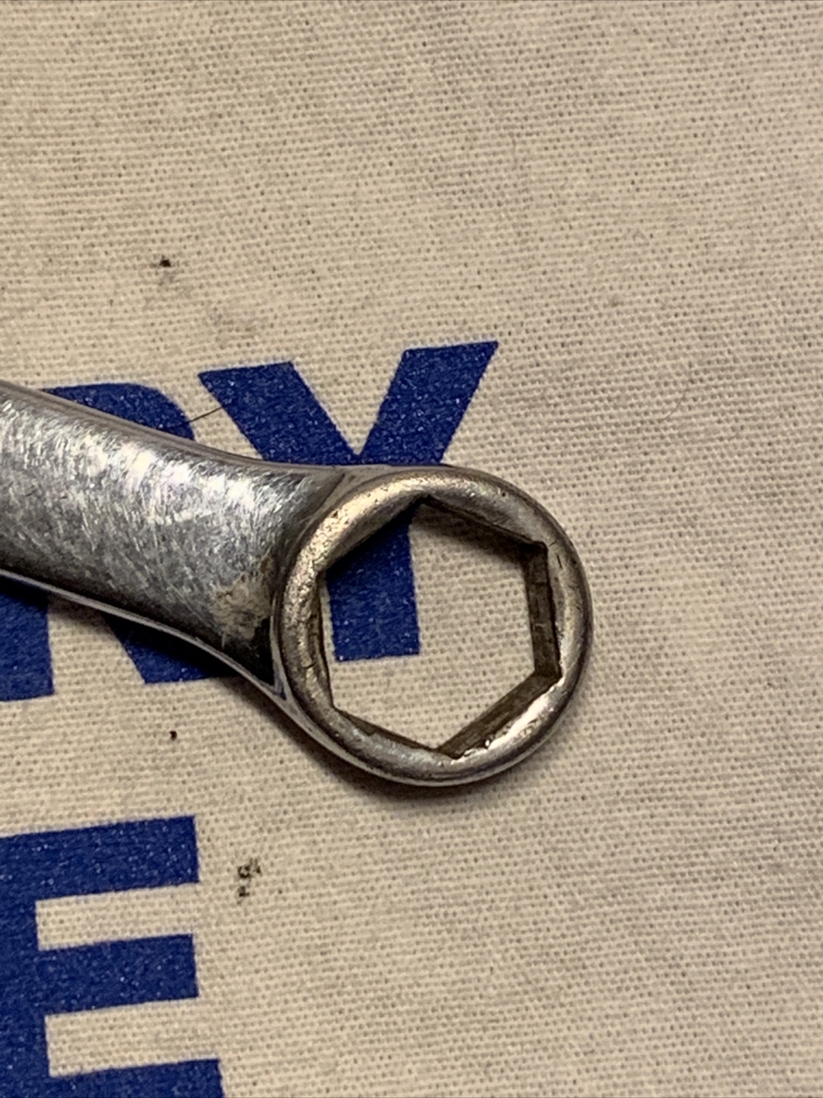1966 Snap-on Tools 9/16″ Short Handle Offset 6pt Combination Wrench OXA-180