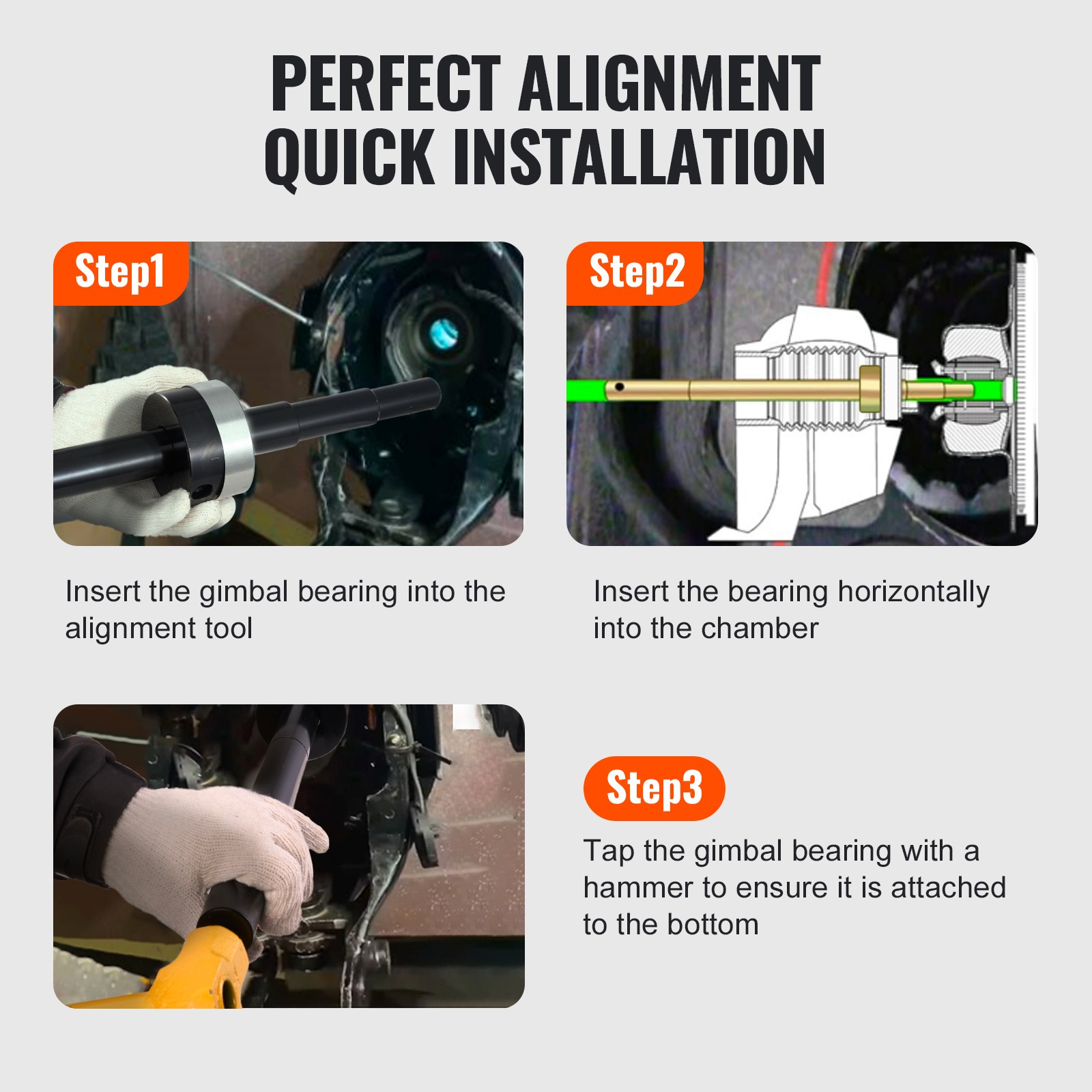 VEVOR Gimbal Bearing Alignment and Install Kit Mercruiser Alpha Bravo OMC Cobra