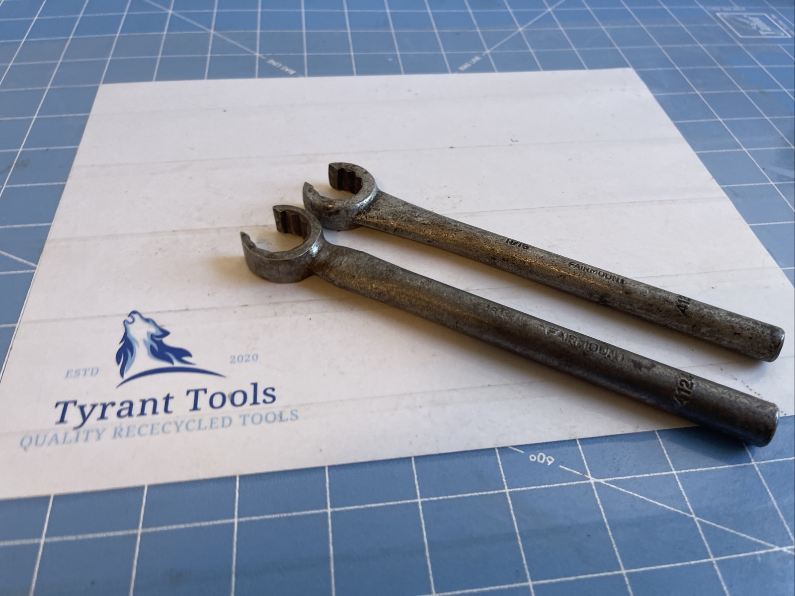 Rare Fairmount Flare Nut Wrenches 4124 4122 3/4″, 11/16