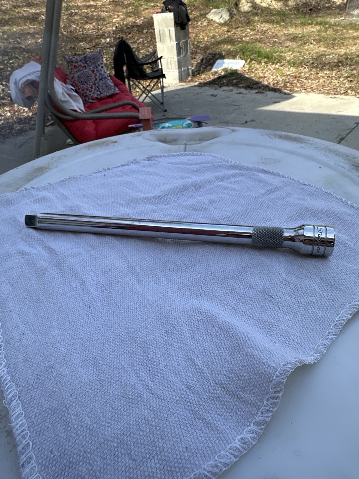 Snap-on SXK11 1/2” Drive Extension 11” Long USA Knurled Socket Extension
