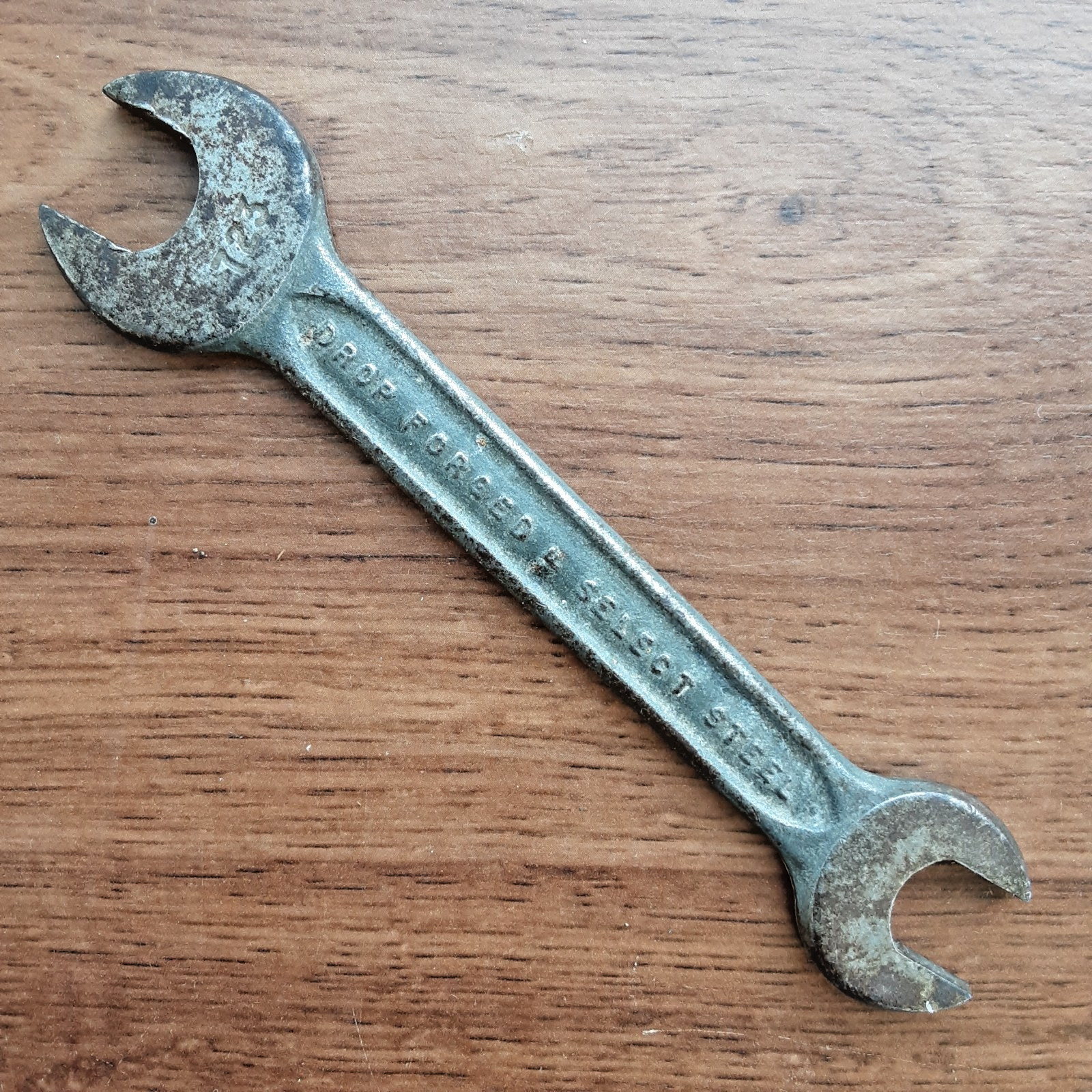 Vintage Small 3/8” x 7/16” Open-end Wrench, Forged Steel, Made In USA