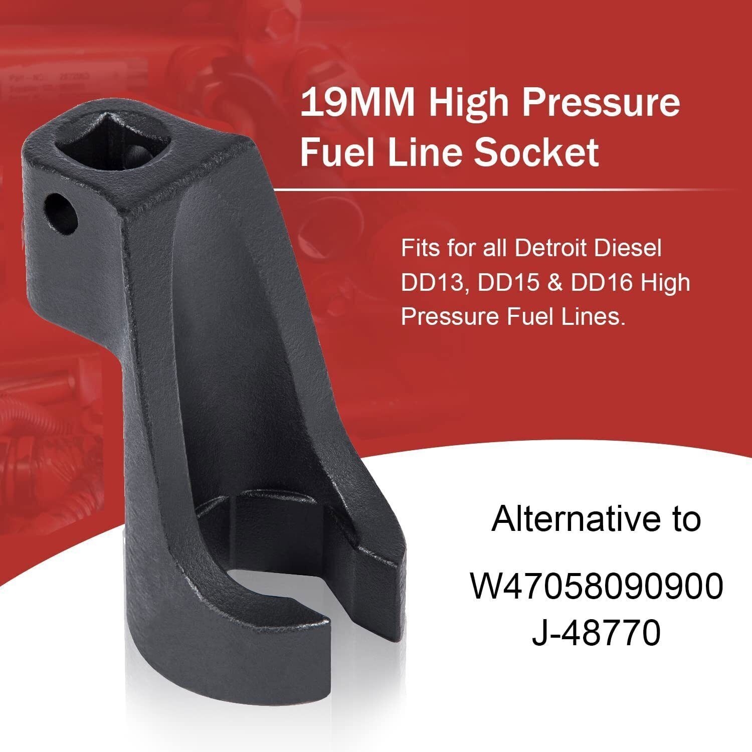 High Pressure Fuel Line Socket Tool for Detroit Diesel DD13 DD15/16 J48770 New