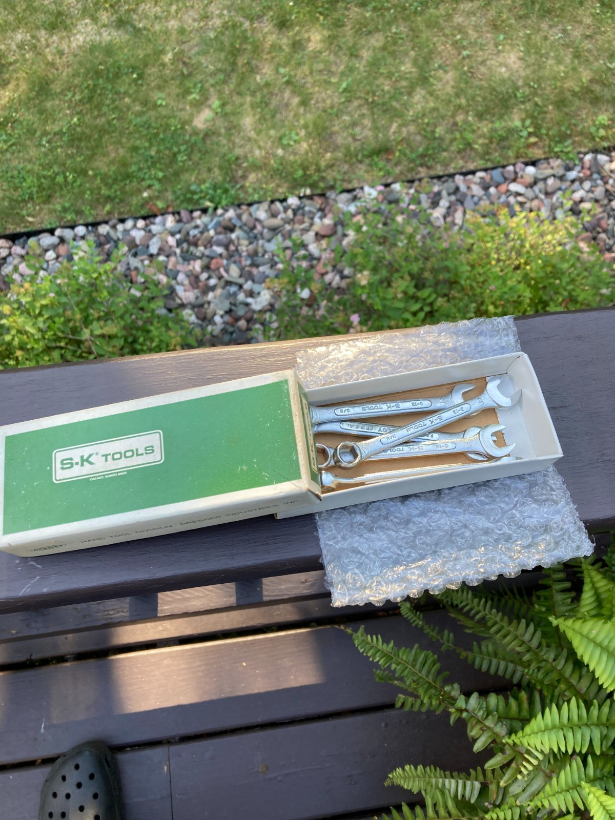 VTG S-K Tools C-12 6 Point SAE 3/8» Combination Wrench NOS 5 Piece in Box USA!
