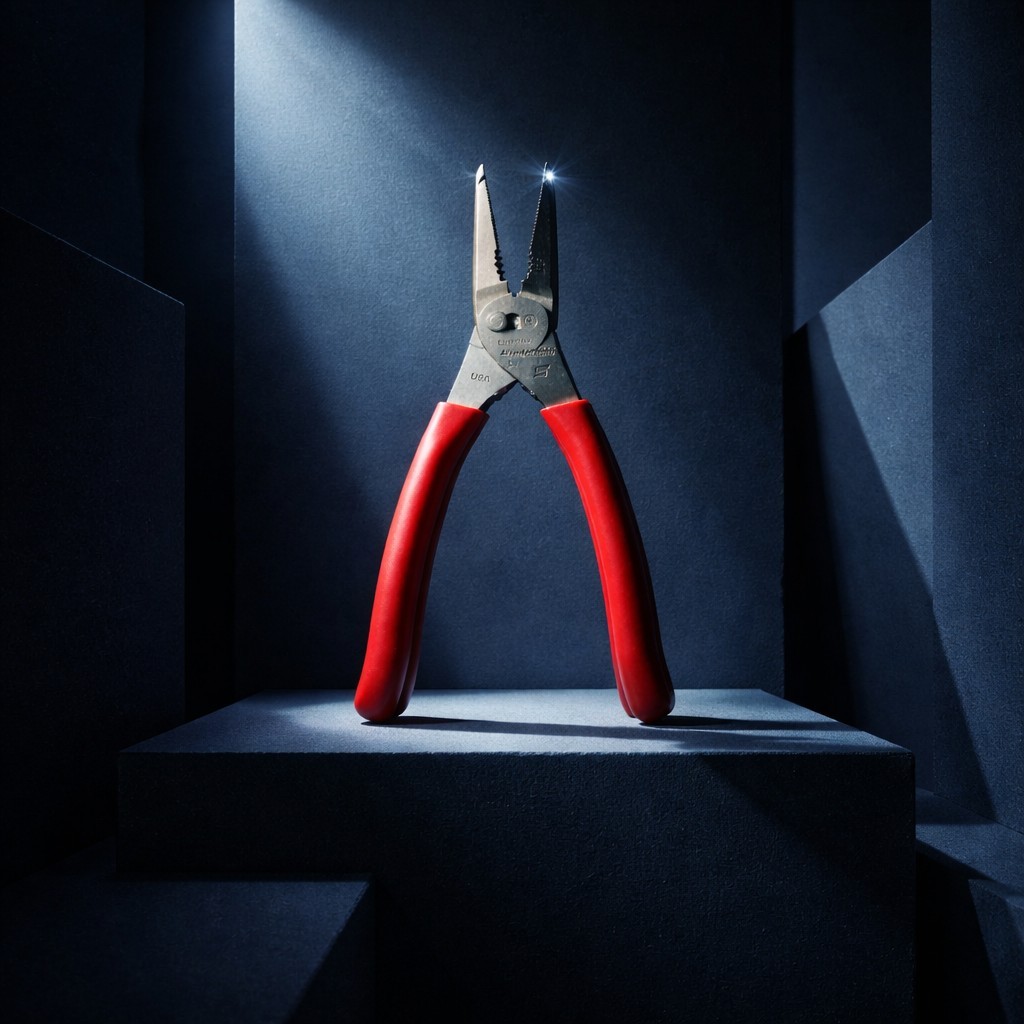 Snap-on Tools USA NWOT Red 9″ Talon Grip Long Nose Slip Joint Pliers LN47ACF