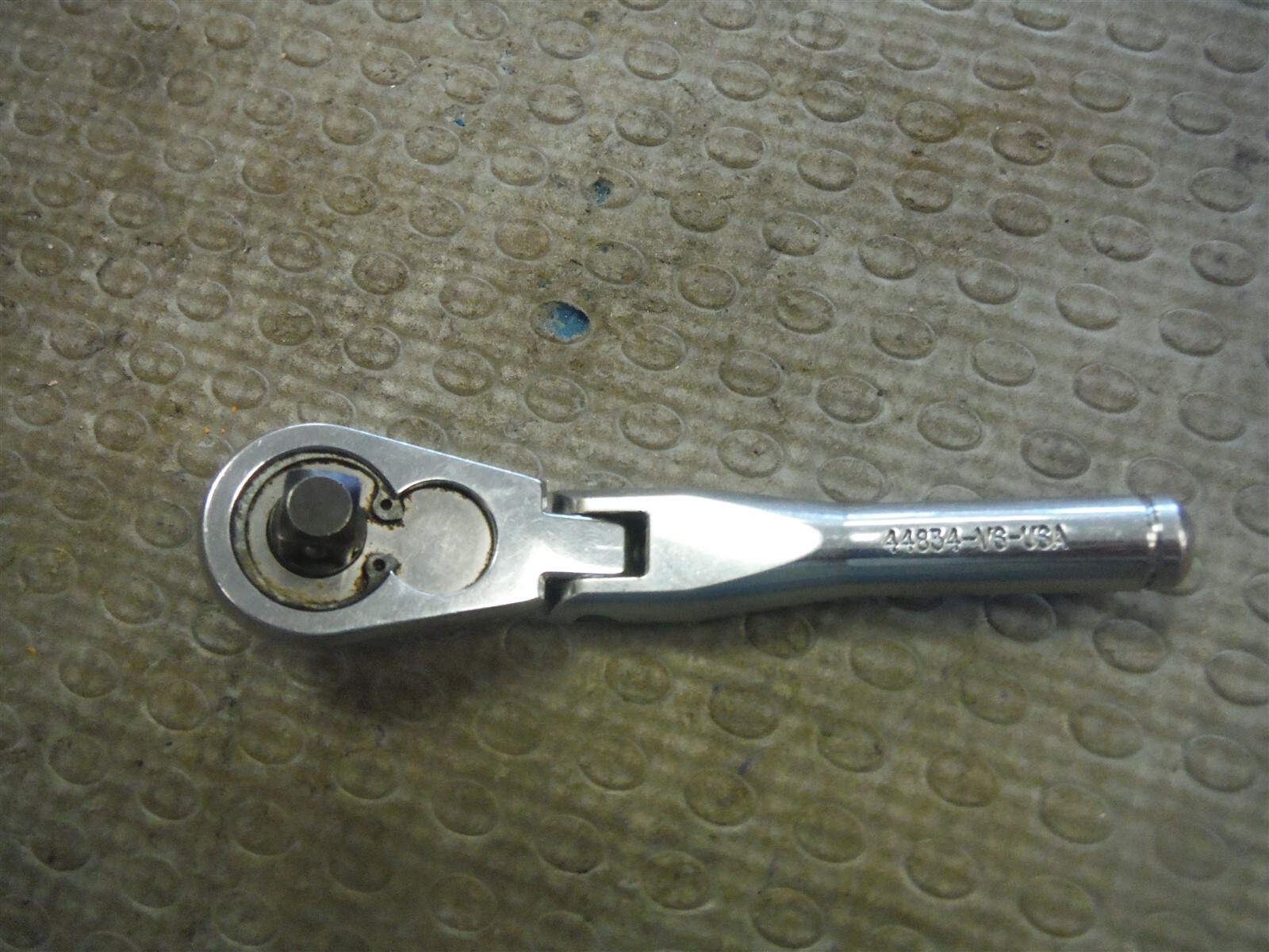Craftsman Vintage USA 44834-VS Stubby flex ratchet 3/8″ dr. qwik release *R236