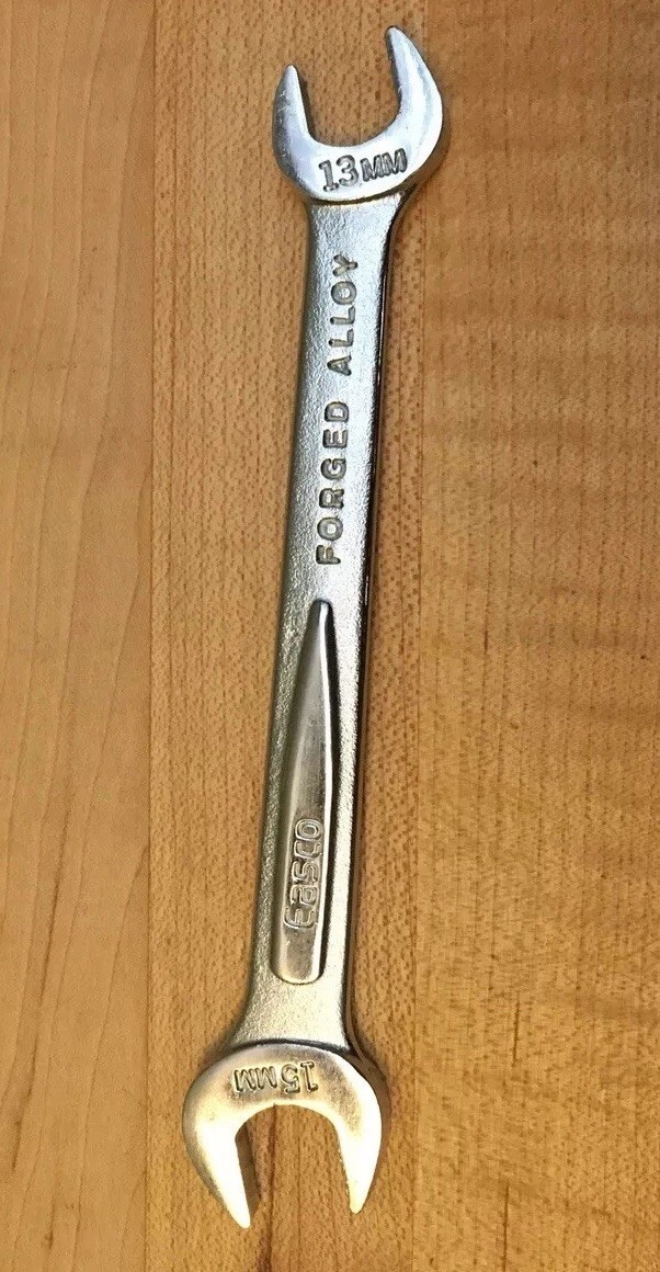 Vintage Easco No. 61615 13mm x 15mm Open End Wrench USA 🇺🇸 Excellent!