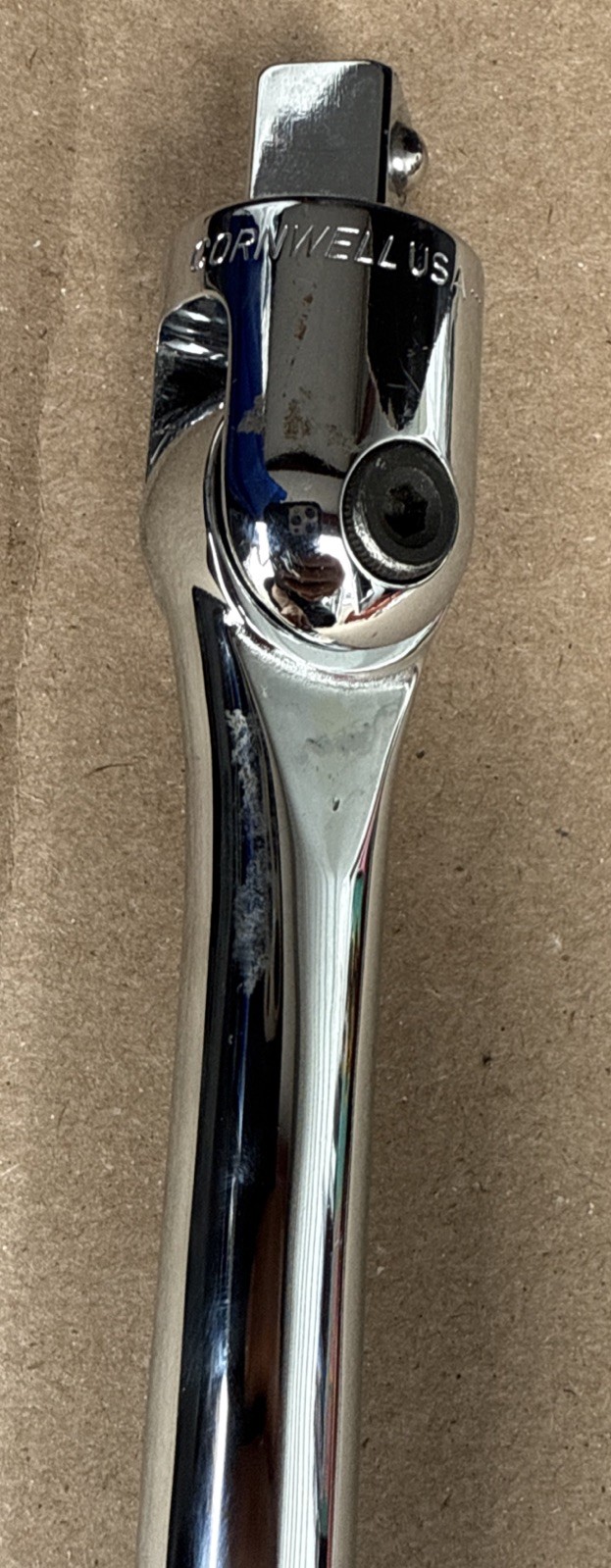 Cornwell Tools 1/2” Drive 27” Flex-Head Breaker Bar Chrome HF327 USA NEW