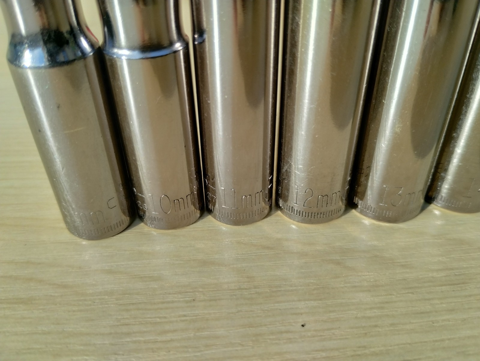 Vintage Craftsman G2-Metric Deep Socket Set 9mm–19mm+18 SparkUSA Made 3/8” Drive