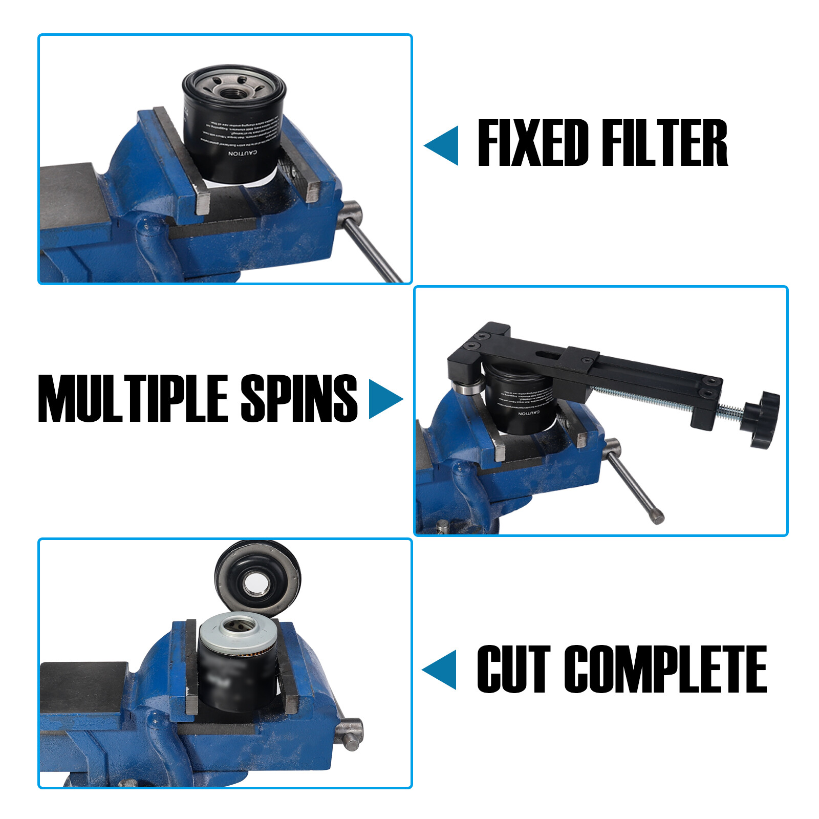 Oil Filter Cutter Anatomy Tool Aluminum Alloy Filter Cutting Range 2″ to 5-7/8″