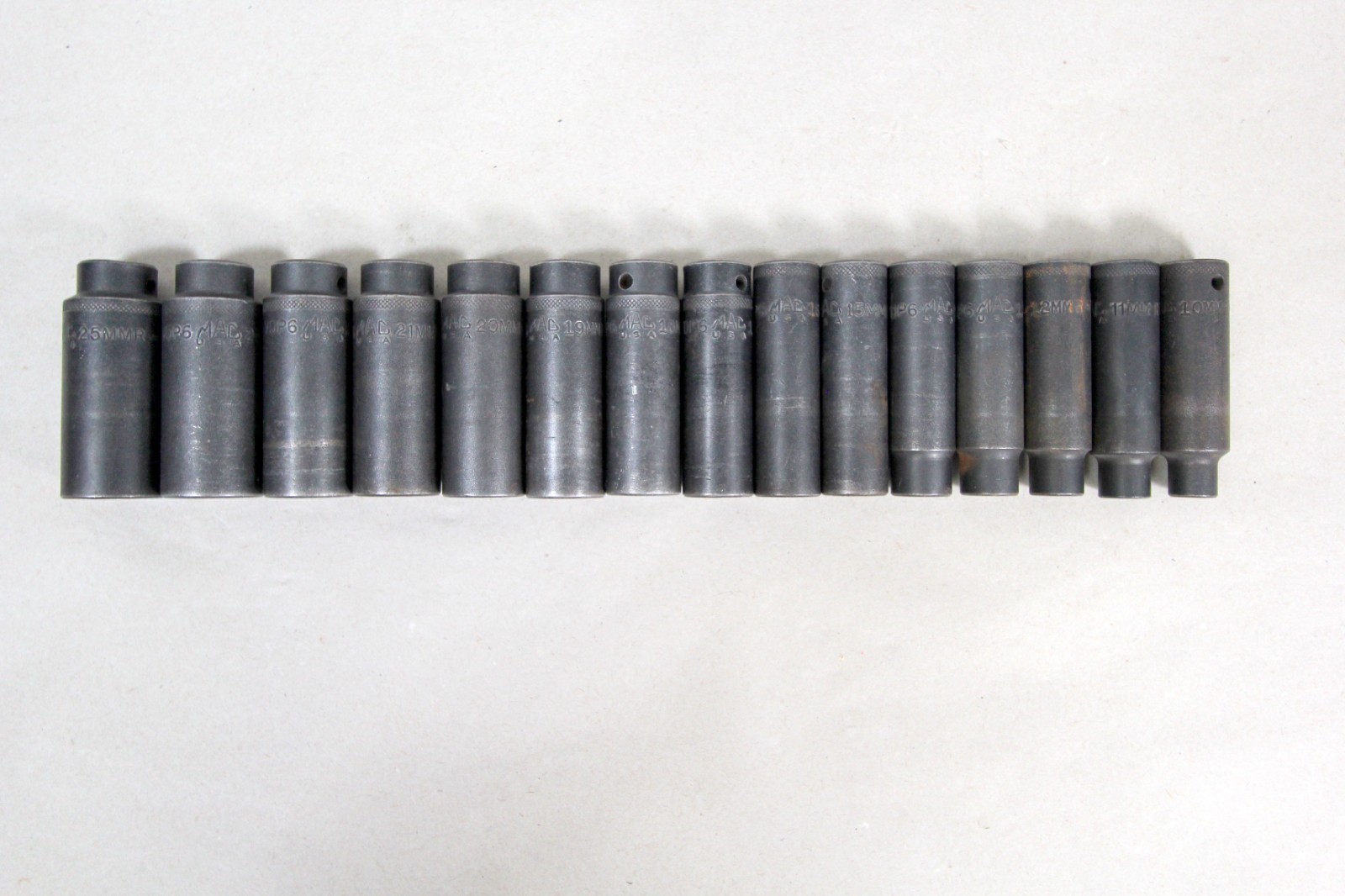 15pc Mac Tools 1/2″ Drive Metric Impact Socket Set 6 Point VDP6 READ DESC