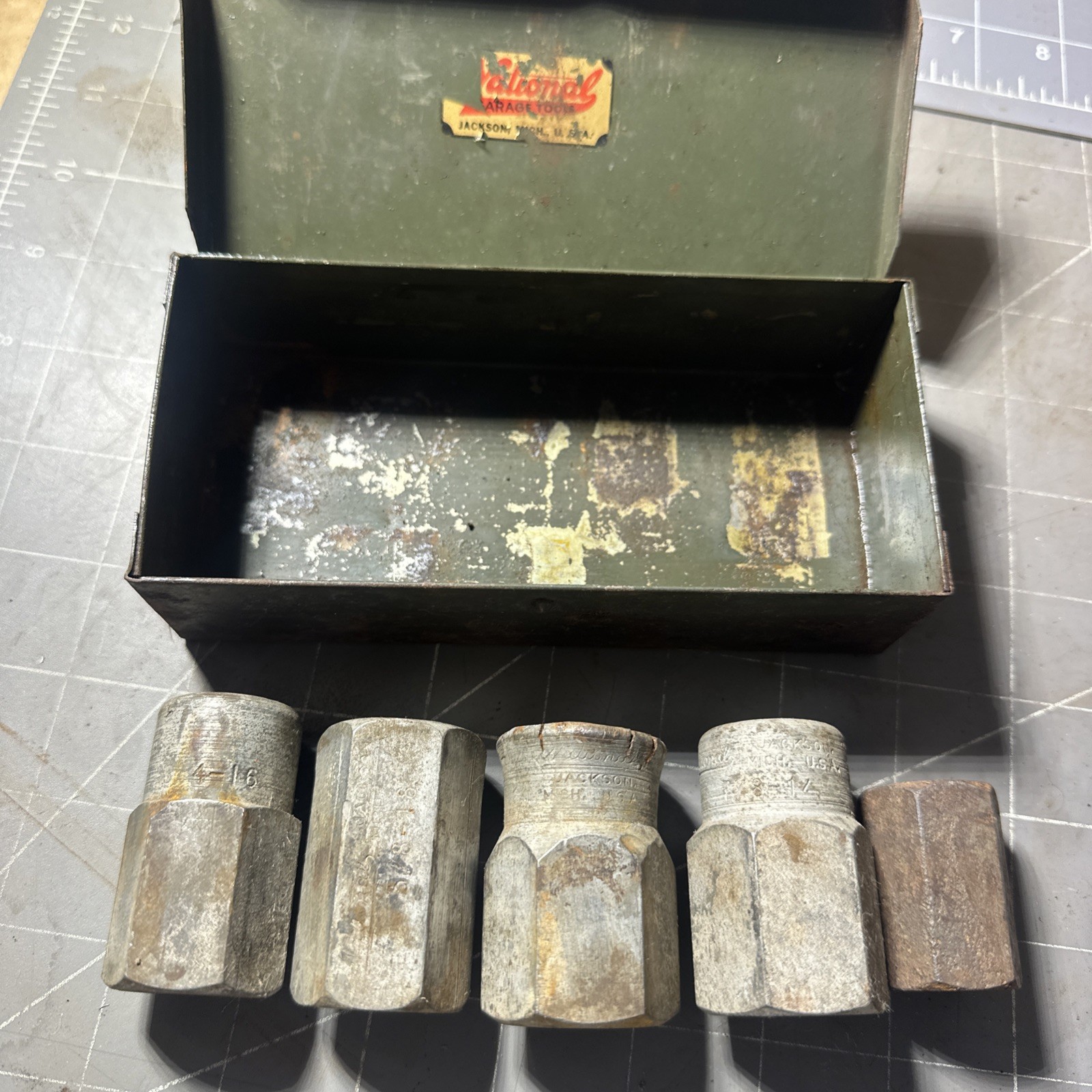 Wheel Hub Knock Out Puller set of 5 by National 1920’s 1930’s USA