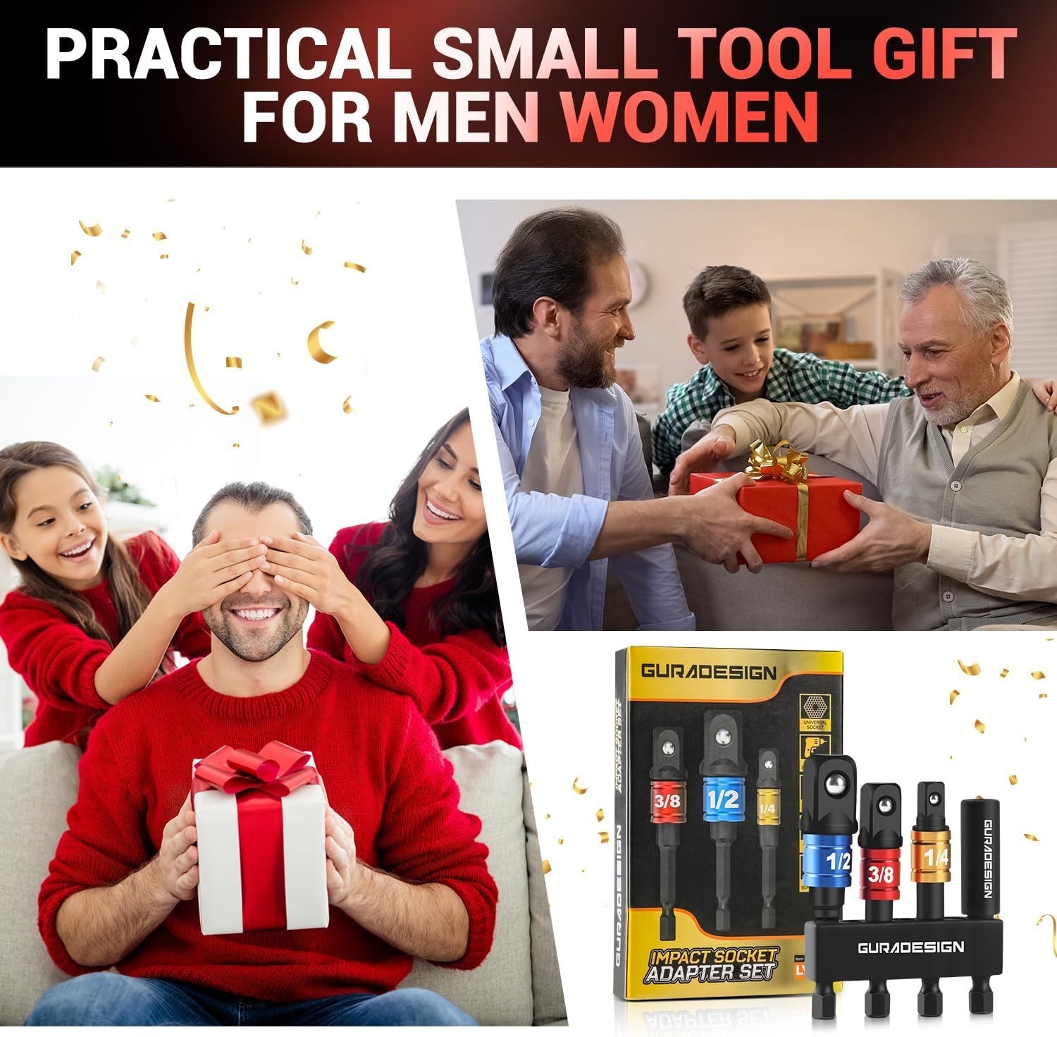 Precision Engineered 8-Piece Socket Adapter Set – Compatible with All Drills