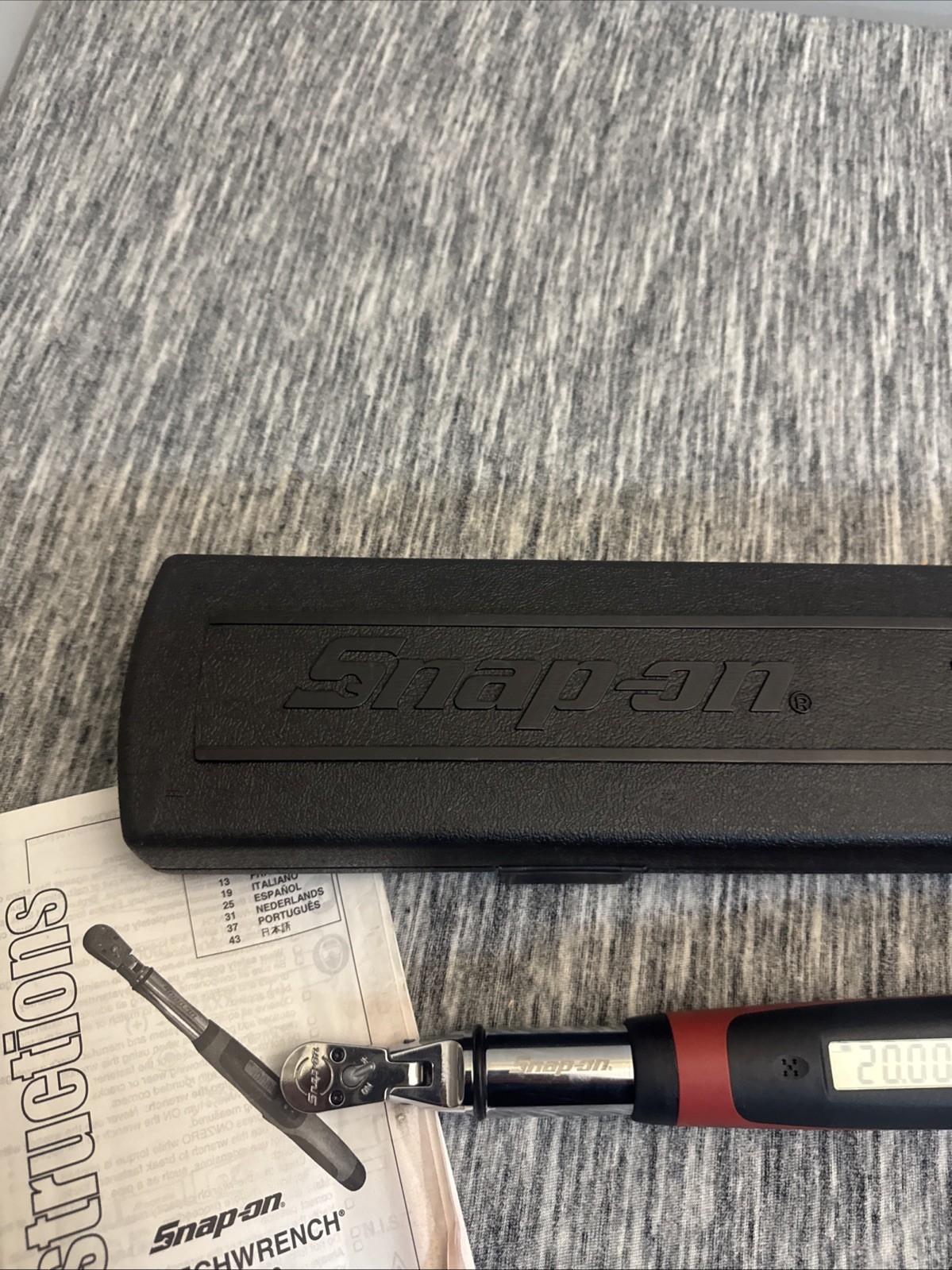 Snap-on TECH1FR240 1/4″ Drive Flex-Head Techwrench Torque Wrench 240 IN-LB