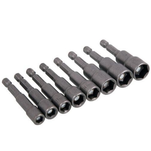 8pc MAGNETIC NUT DRIVER SOCKET SET 6 7 8 9 10 11 12 13mm 1/4″ Hex Drive Setters