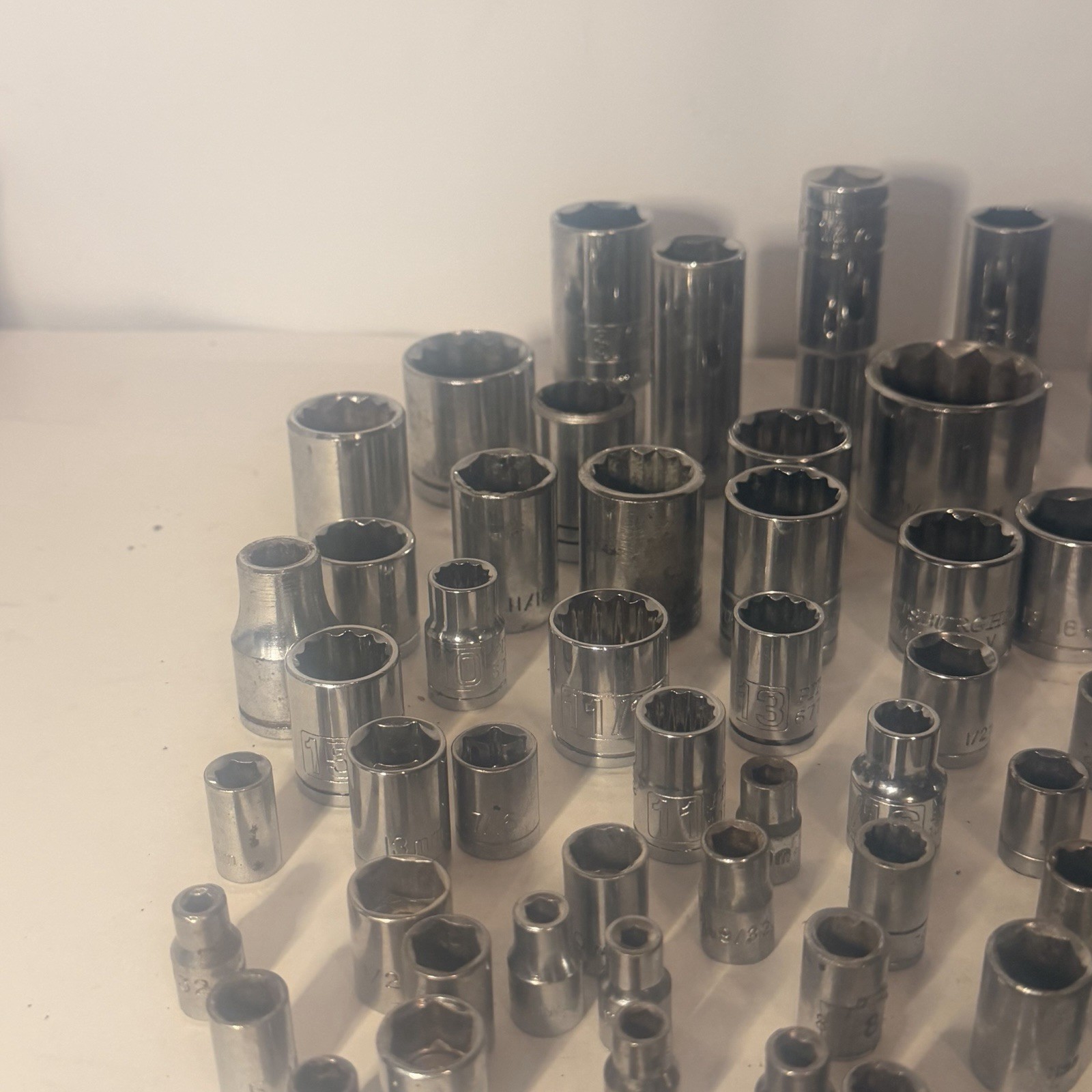 Almost 9lbs lot of Sockets Huge Bundle Bulk Tool Sockets! Mixed Brands 100+ Pc