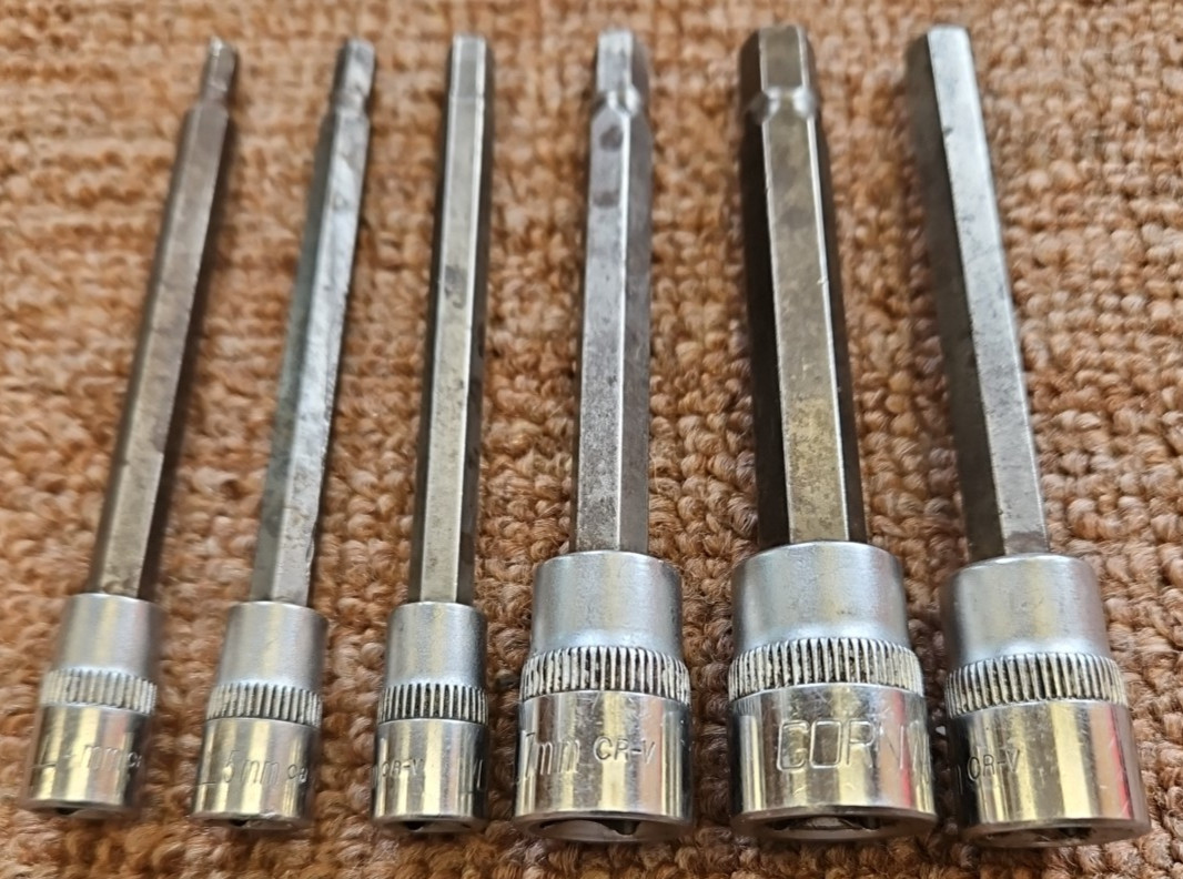 Cornwell Tools 4mm-9mm Long Metric Hex Bit Socket 3/8″ Drive CR-V