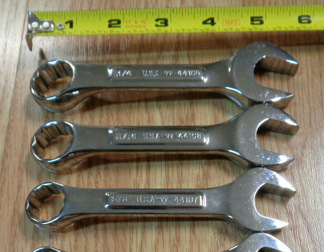 PICK SIZE >>> USA Made – CRAFTSMAN Stubby short Wrench SAE INCH Professional >>>
