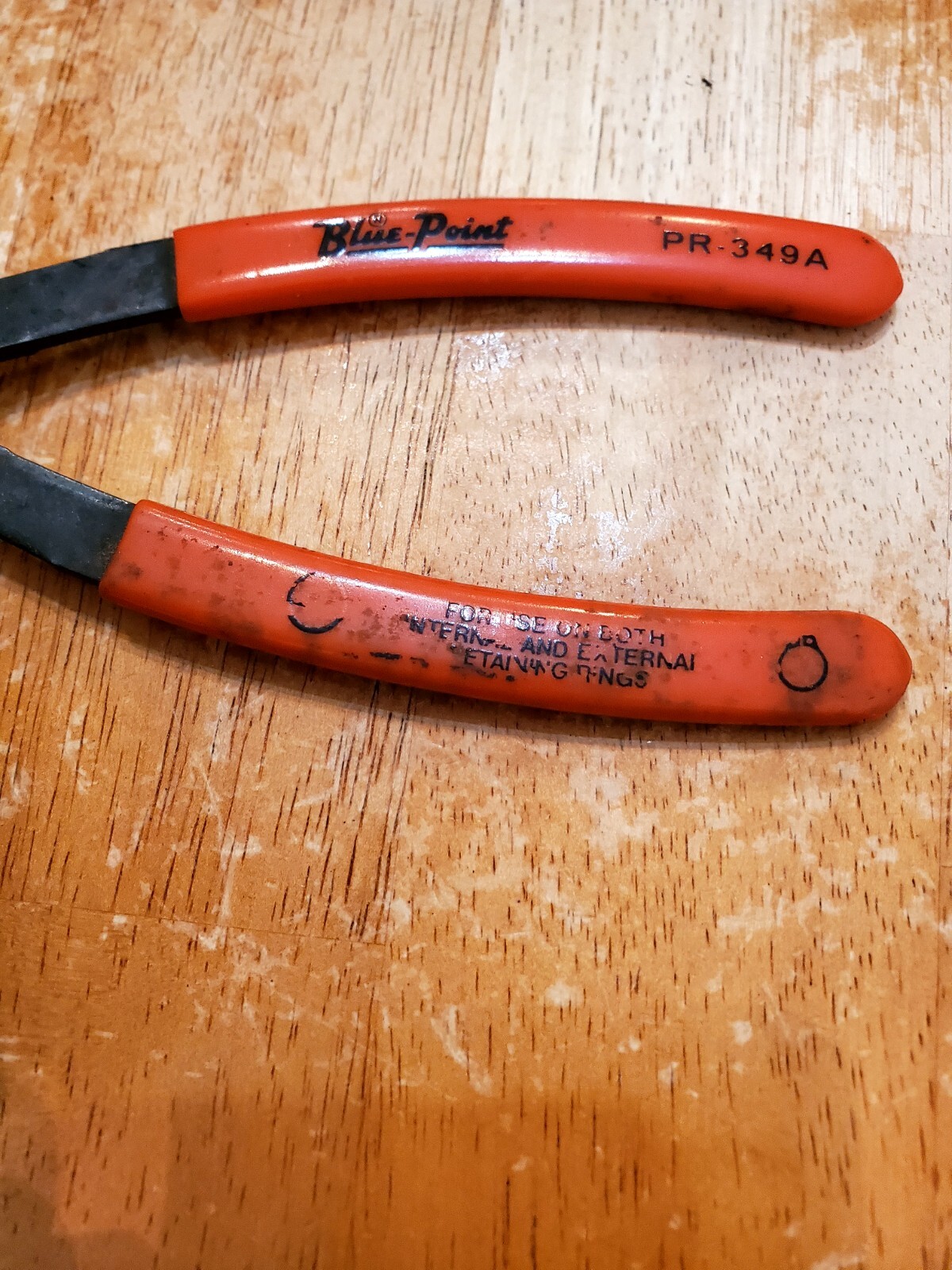 Blue Point Vintage 90° Internal/External Retaining Ring Pliers PR-349A