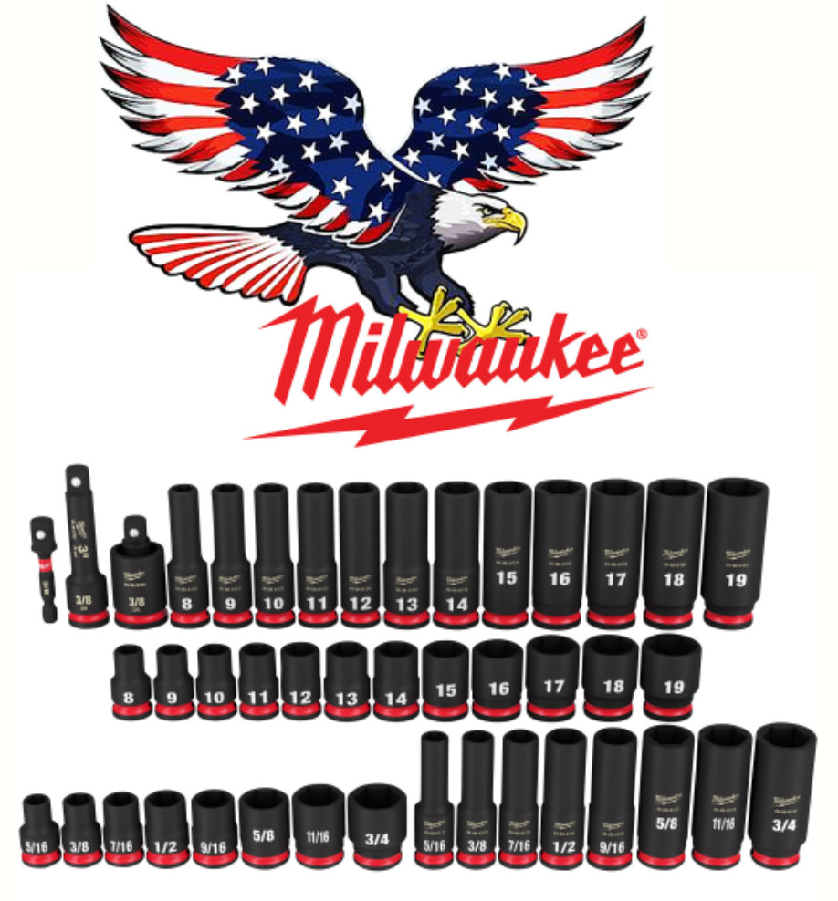 Milwaukee SHOCKWAVE Impact Duty 3/8 Drive Replacement Sockets (SINGLE SOCKET)