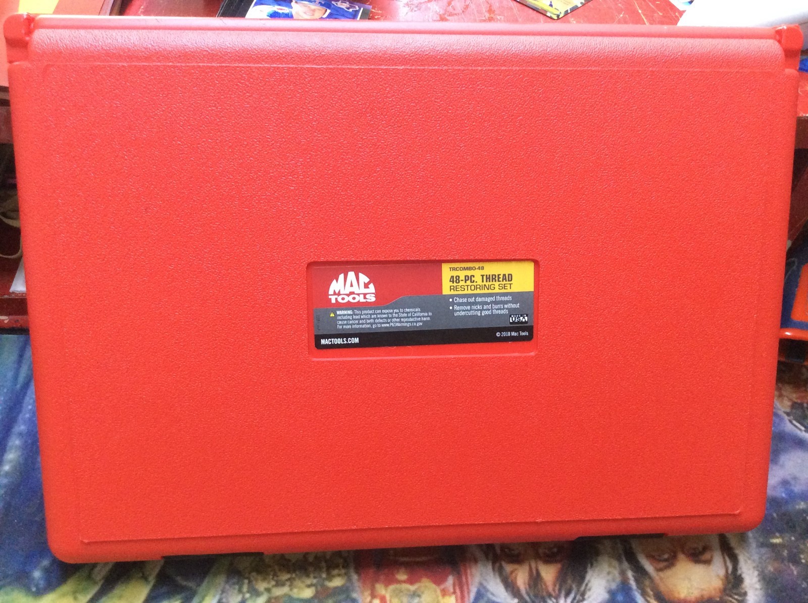 Mac Tools USA 48-Piece Thread Restoring Set TRCOMBO-48 SAE & Metric & Organizer.