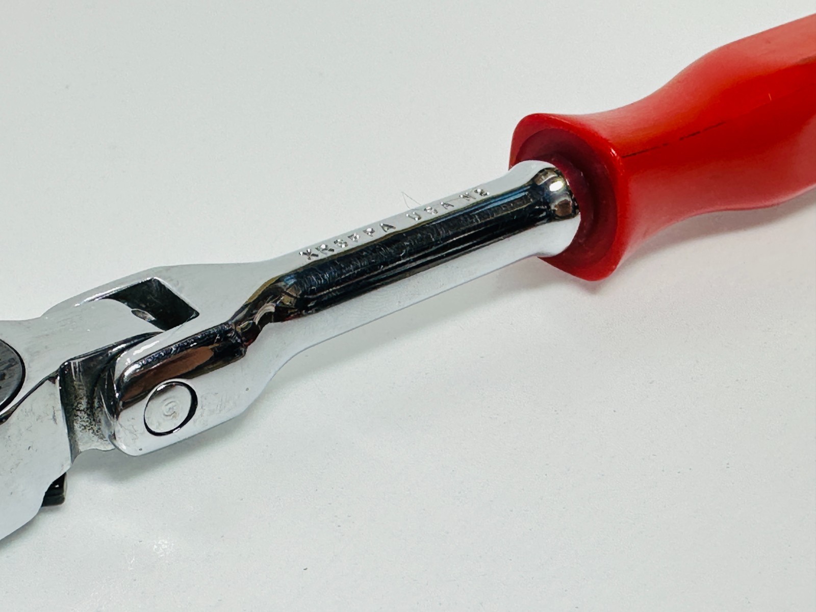 🇺🇸 MAC Tools USA XR8FPA 3/8″ Drive Flex Head Ratchet, Red Hard Handle