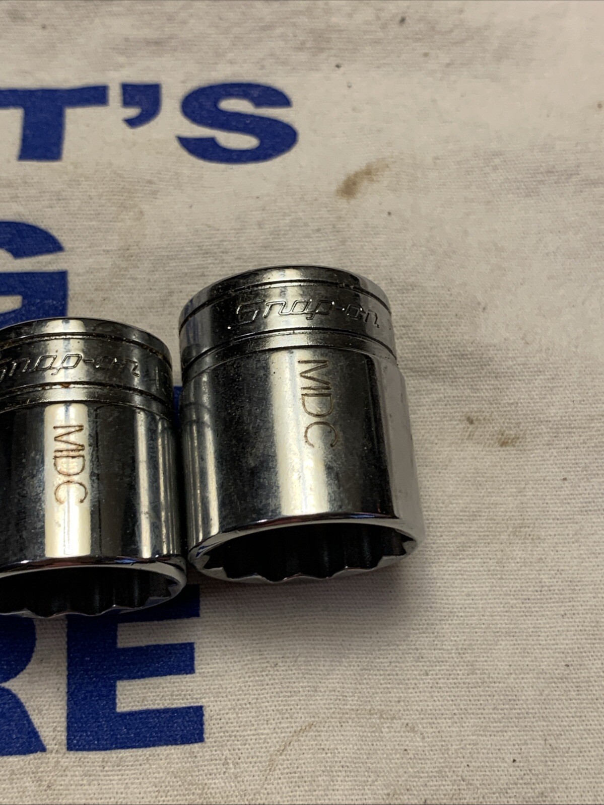 1996 Snap-on Tools USA 3/8″ Drive 12pt 7pc 5/16″-7/8″ Chrome Socket Set F Series