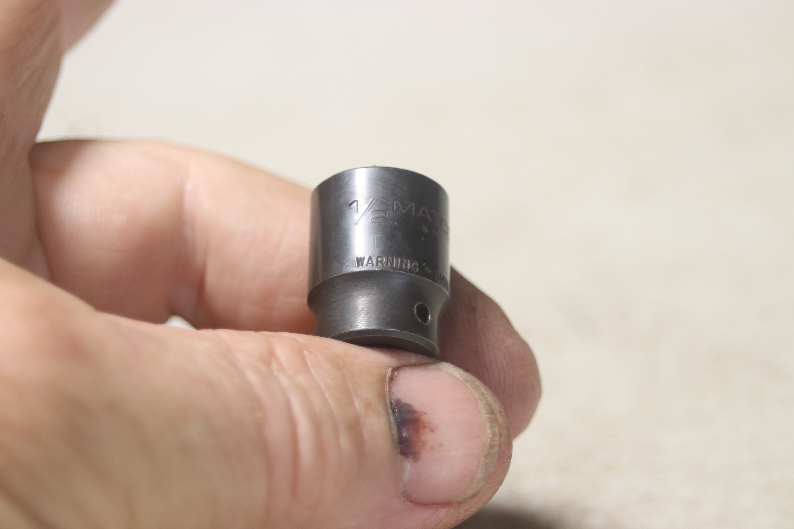 Matco Tools AP166 1/4 Inch Drive 1/2 6 Point Socket