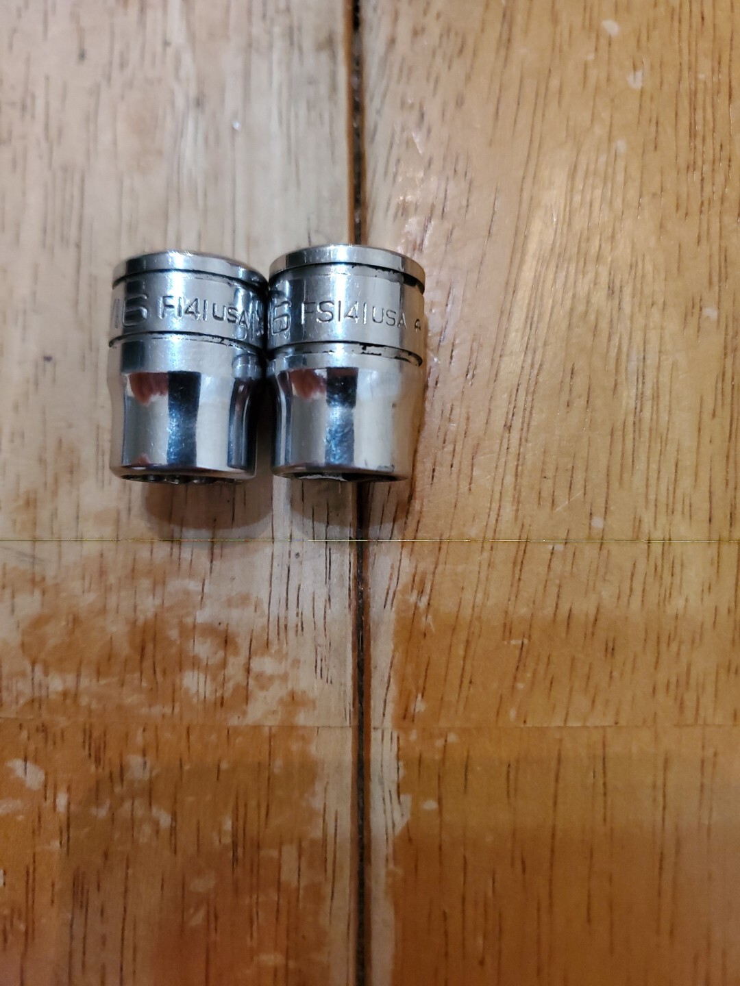 Snap On 3/8″ Drive 7/16″ 6&12PT SAE Shallow Chrome Sockets Lot Of 2