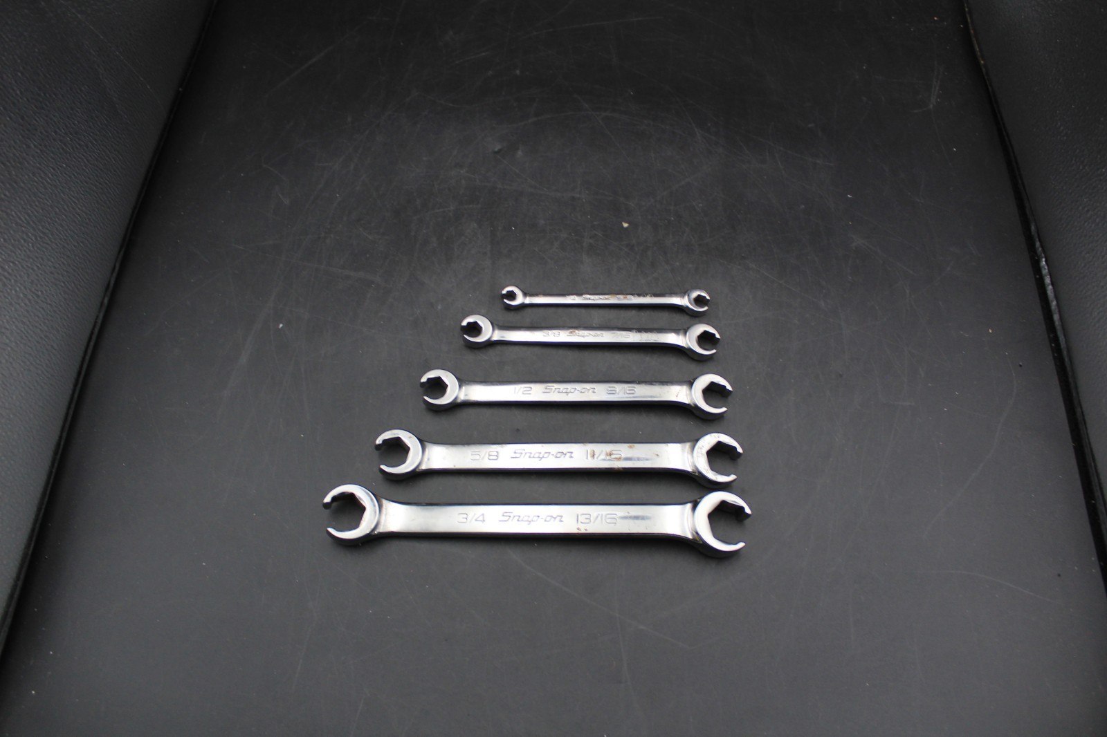 Snap On Tools SAE Flare Nut Line Hose Double Wrench Set Lot Deep 6PT Offset