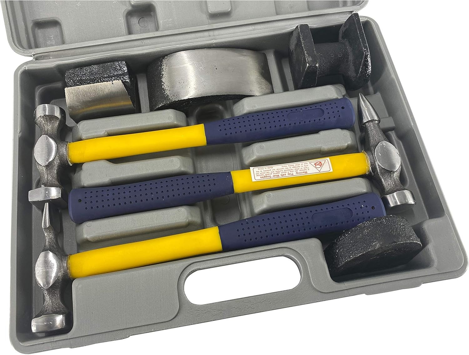 7 PC Auto Body Fender Repair Tool Hammer & Dolly Set