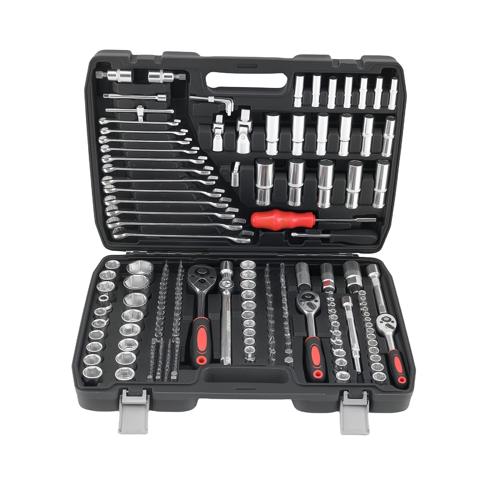 216PCS Mechanic Ratchet Socket Set Wrench Drive Tool Kit w/Blow Case