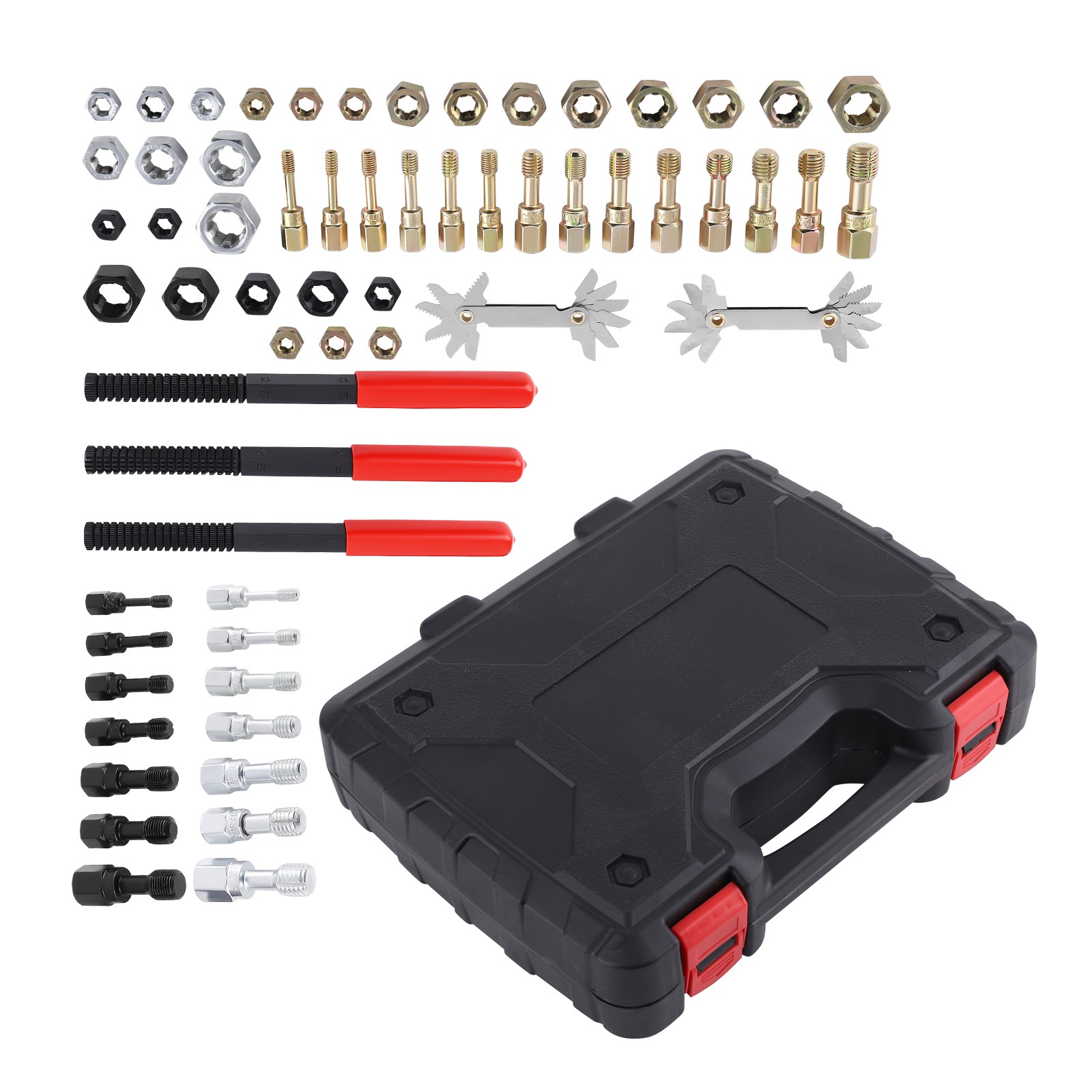 61pc Thread Restoration Set Heat-Treated Steel M6-M14 + 1/4″-5/8″ SAE Files
